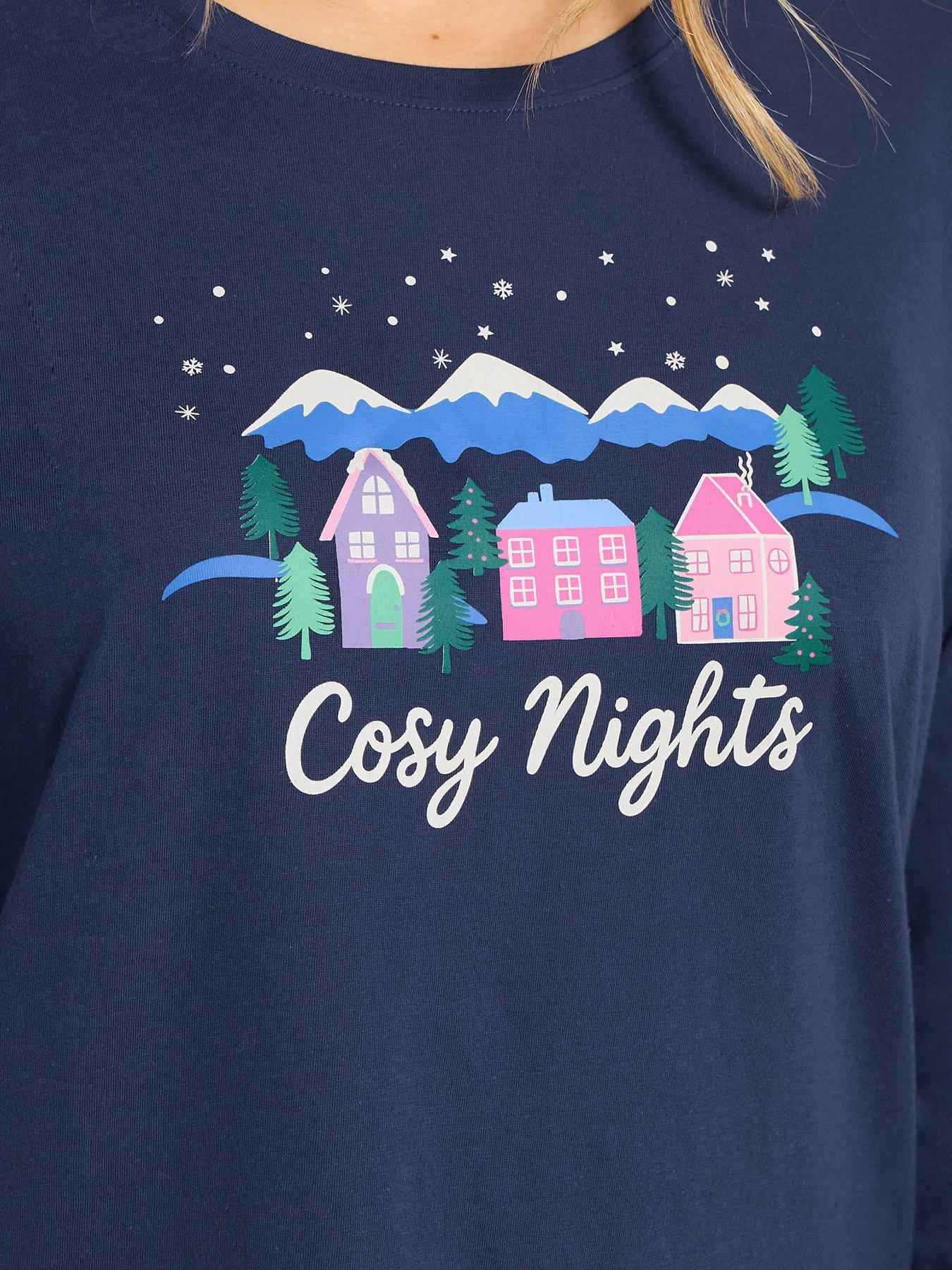  image of long-tall-sally-cosy-nights-pyjama-set-blue