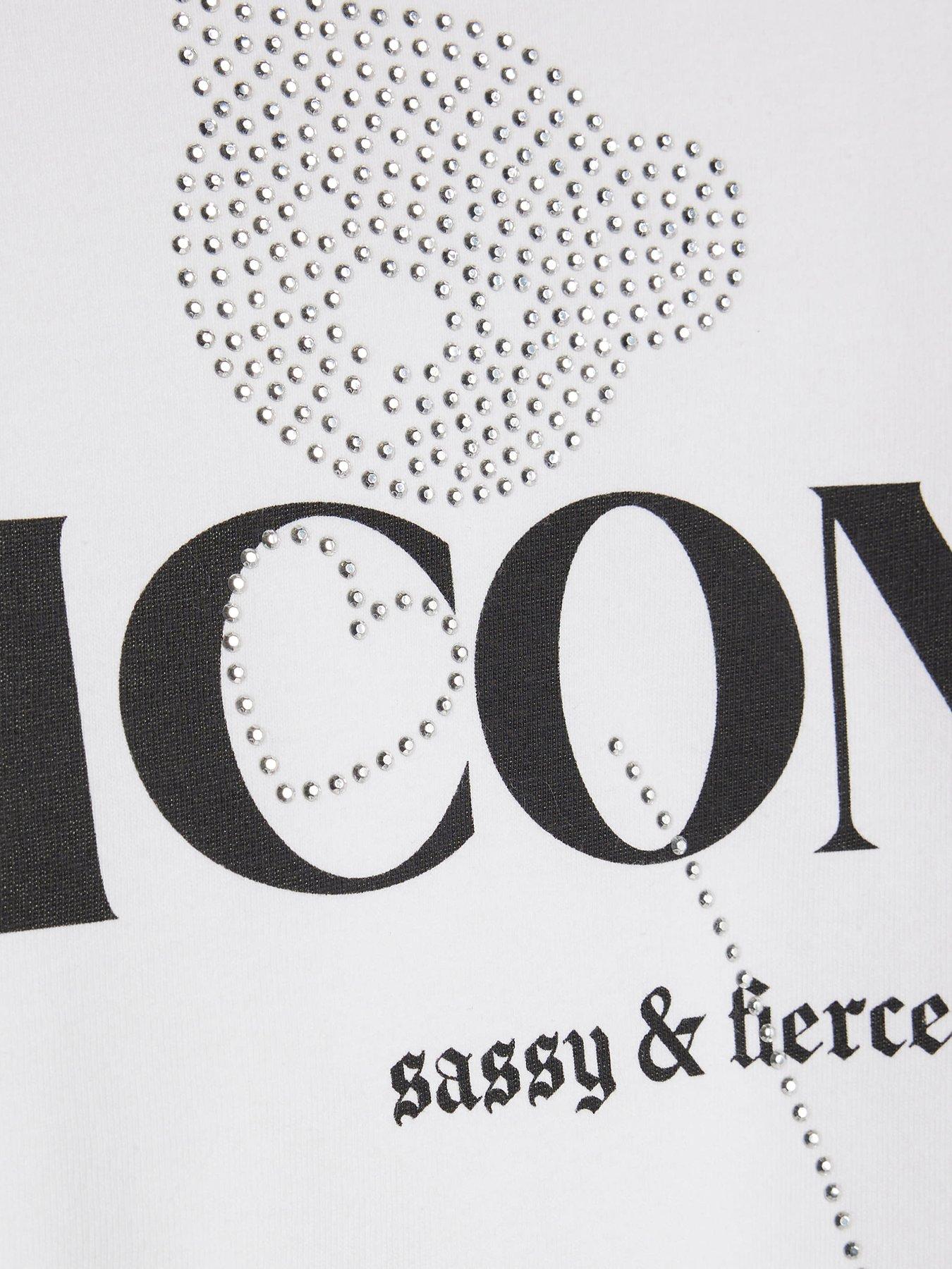 Image 5 of 5 of River Island Older Girls Iconic T-Shirt Set - White