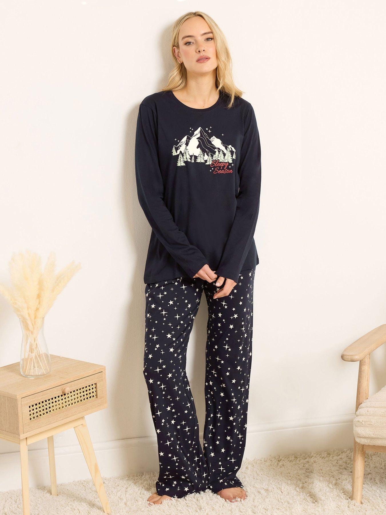  image of long-tall-sally-sleepy-season-pyjama-set-blue