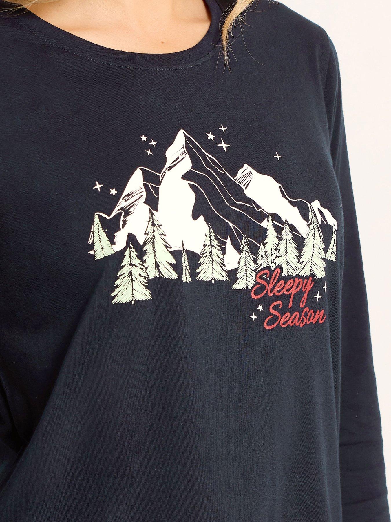  image of long-tall-sally-sleepy-season-pyjama-set-blue