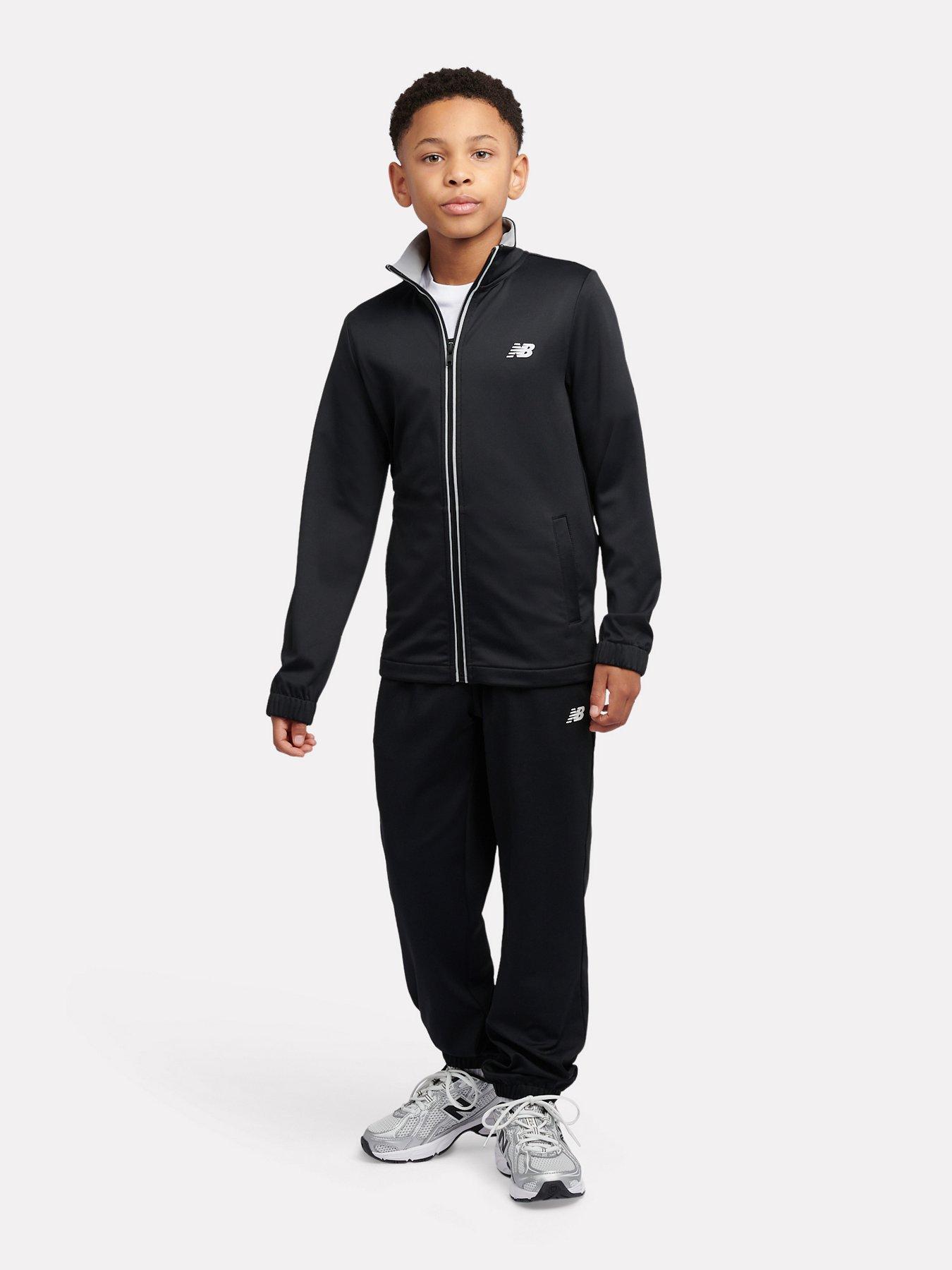 New Balance Junior Boys Woven Tracksuit - Black
