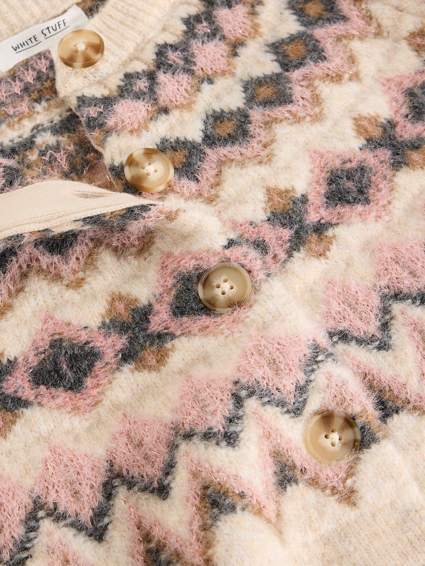  image of white-stuff-arctic-fairisle-cardigan-multi