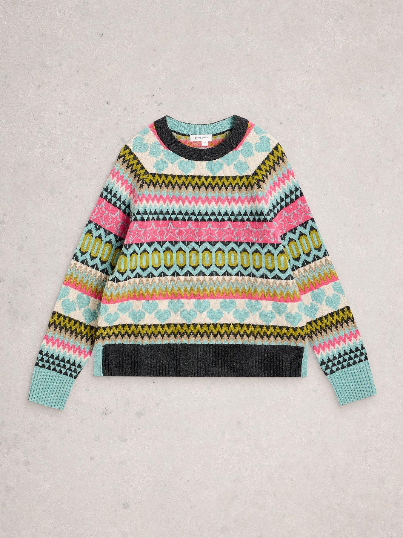 Image 5 of 6 of White Stuff Phoebe Fairisle Jumper - Blue