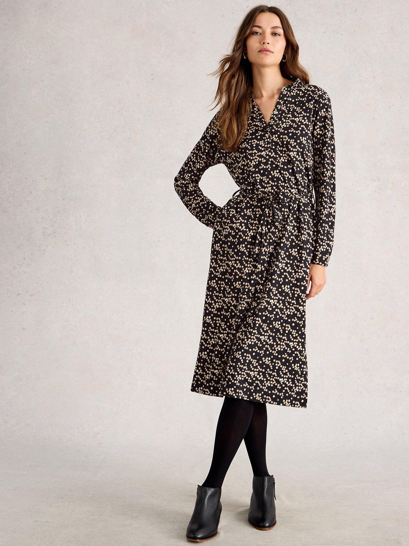 White Stuff Tina Jersey Dress - Black