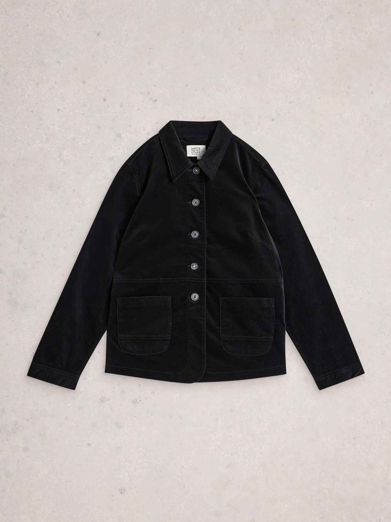  image of white-stuff-carrie-velvet-jacket-black