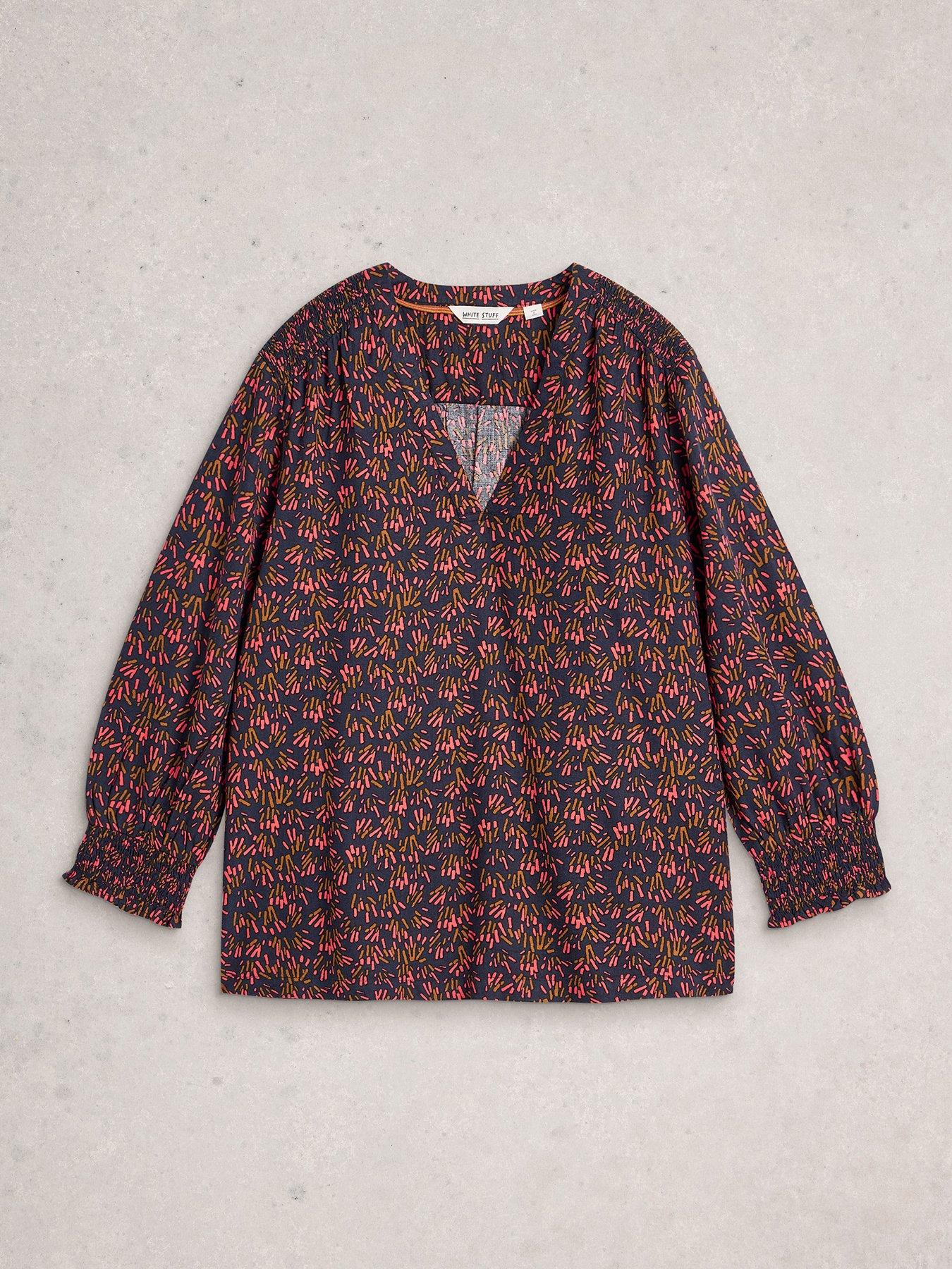  image of white-stuff-elisa-top-blue-print