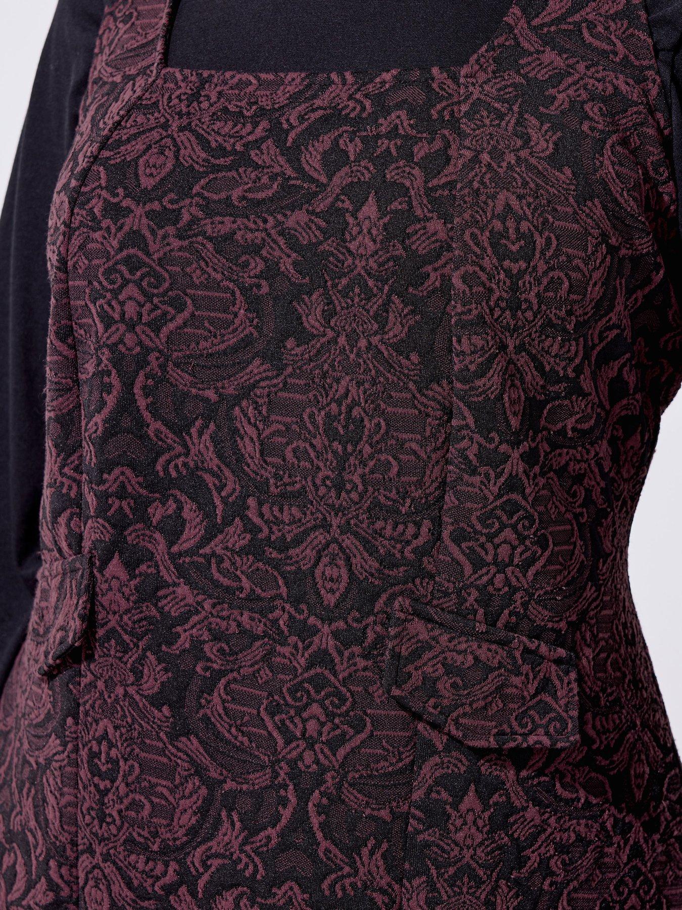  image of yours-curve-jacquard-pinafore-dressnbsp-purple