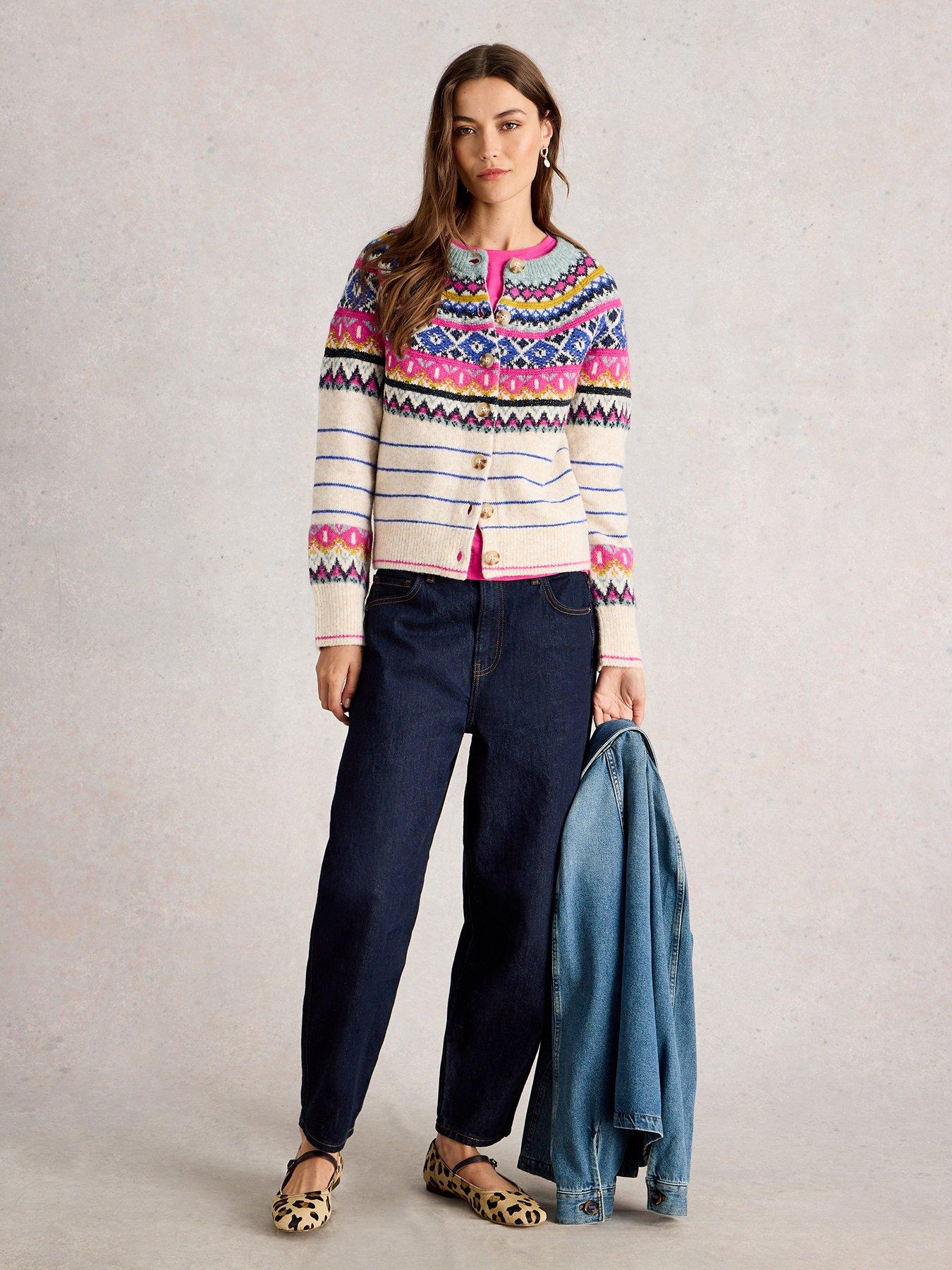  image of white-stuff-arctic-fairisle-cardigan-cream