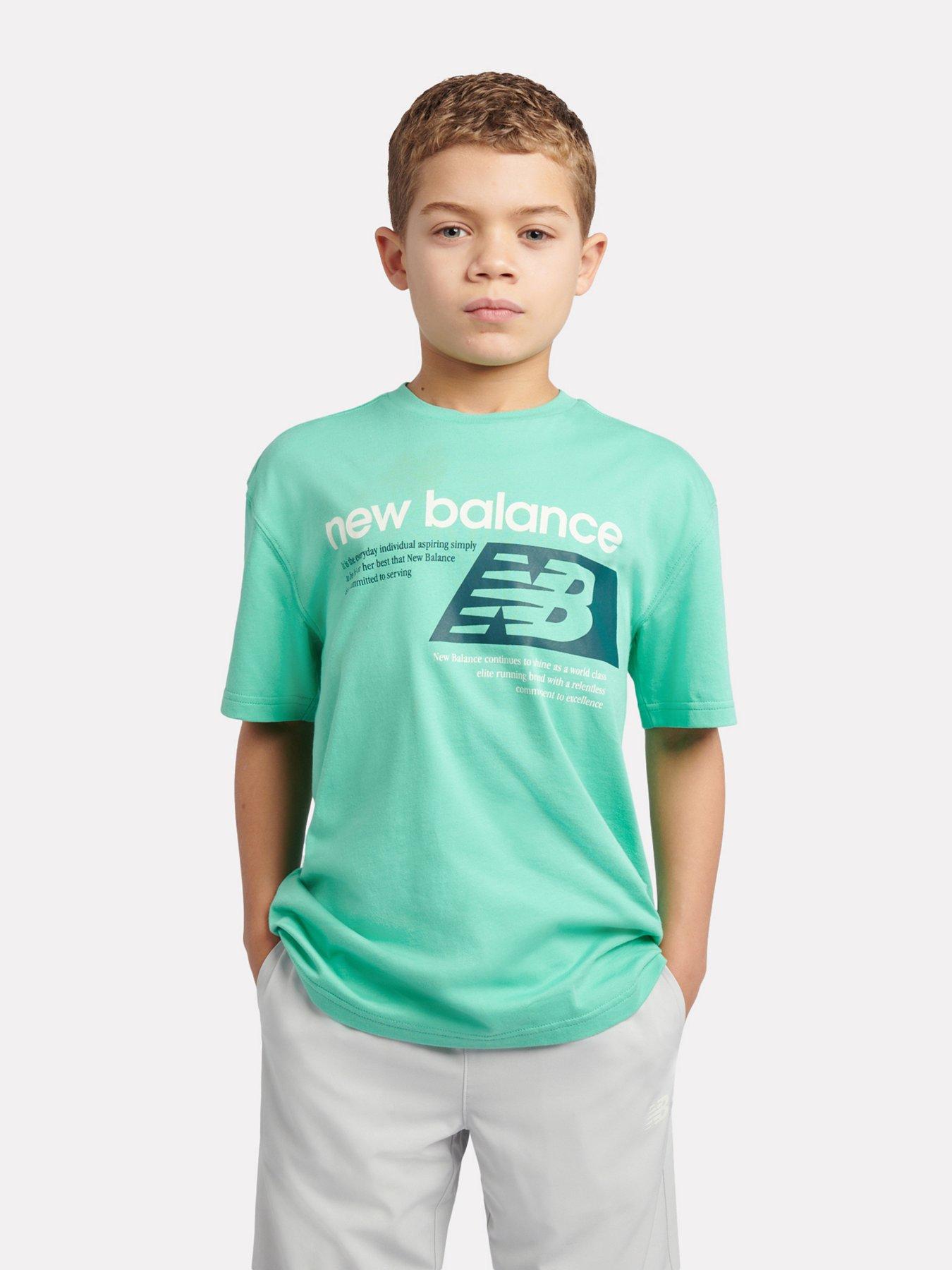 New Balance Junior Boys Athletic Graphic Tee - Green