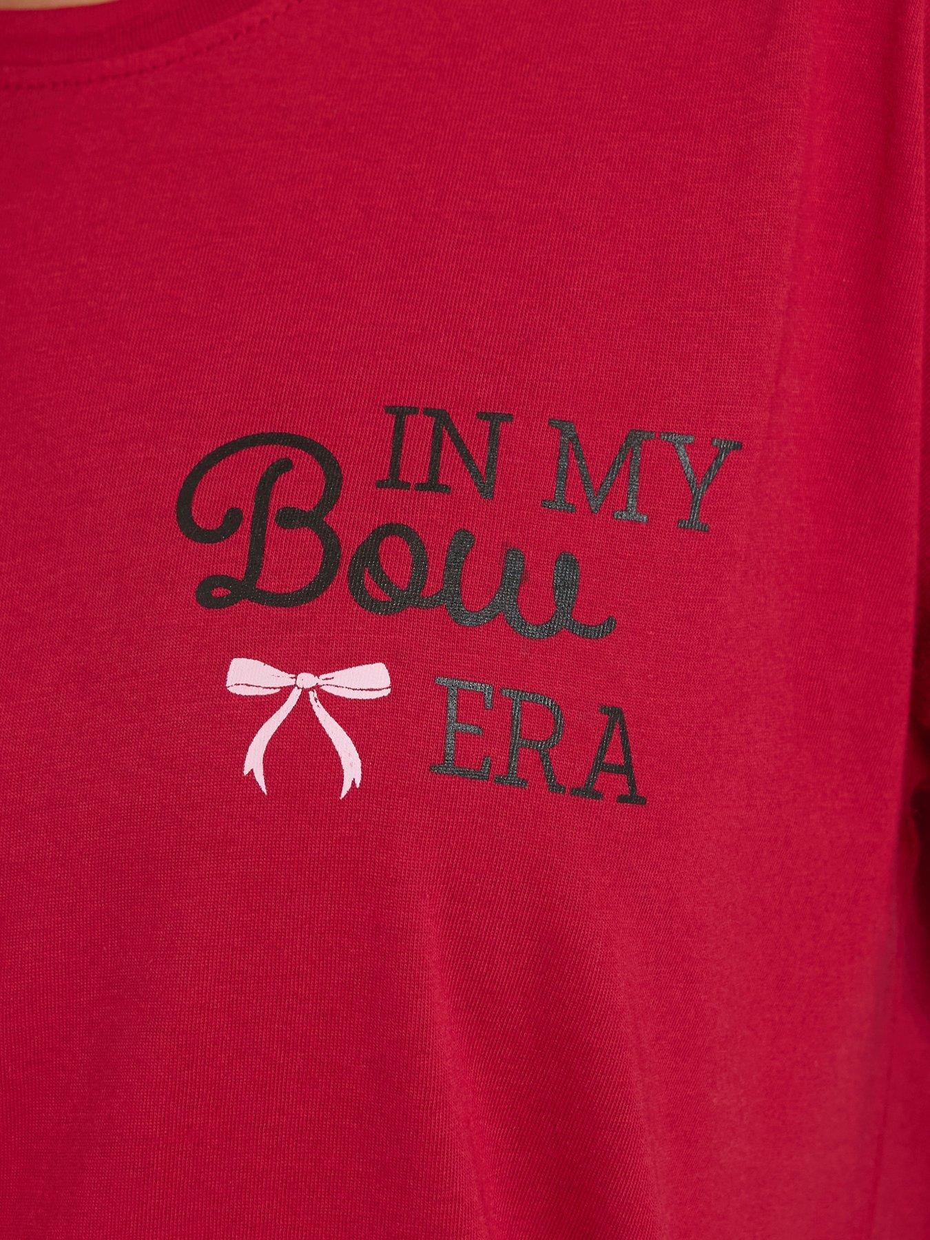  image of pixiegirl-petite-in-my-bow-era-pyjama-set-red