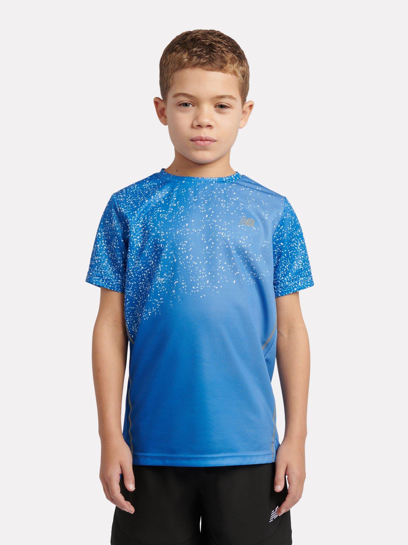 New Balance Junior Boys Athletic T-Shirt - Blue