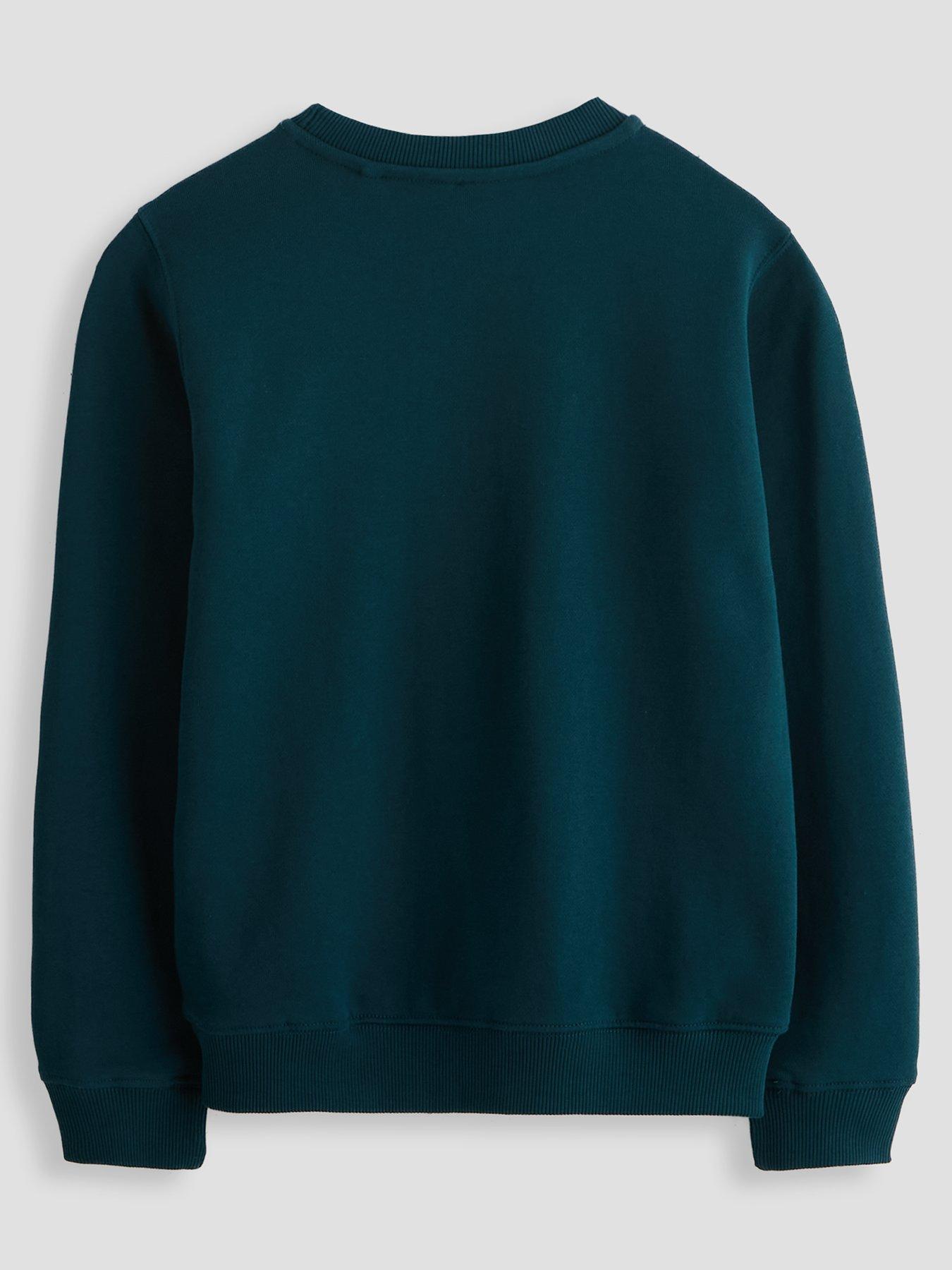 Image 2 of 4 of New Balance Junior Boys Players Graphic Crew Sweatshirt - Green