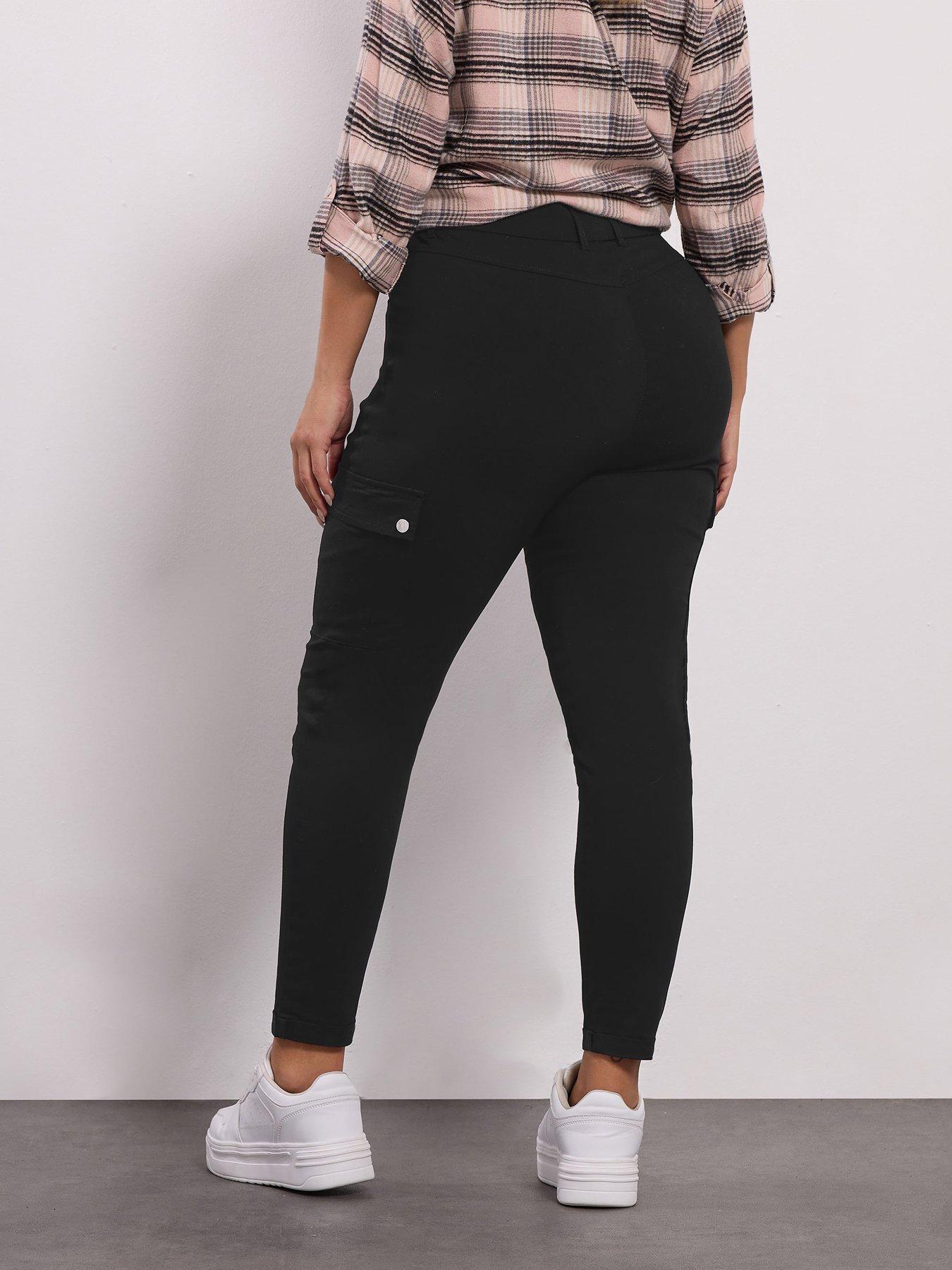  image of yours-curve-bengaline-cargo-jegging-black