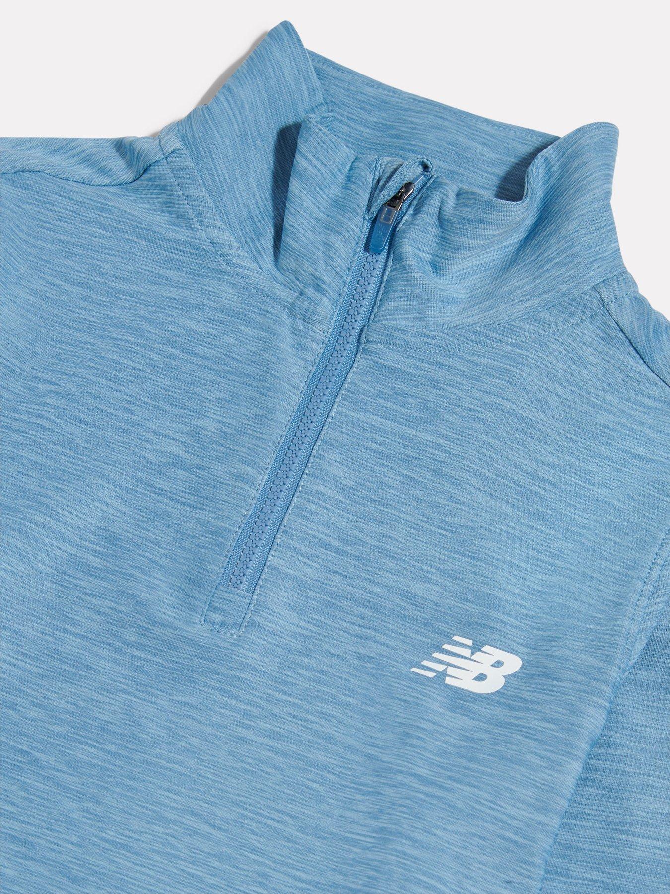  image of new-balance-junior-boys-athletic-quarter-zip-blue