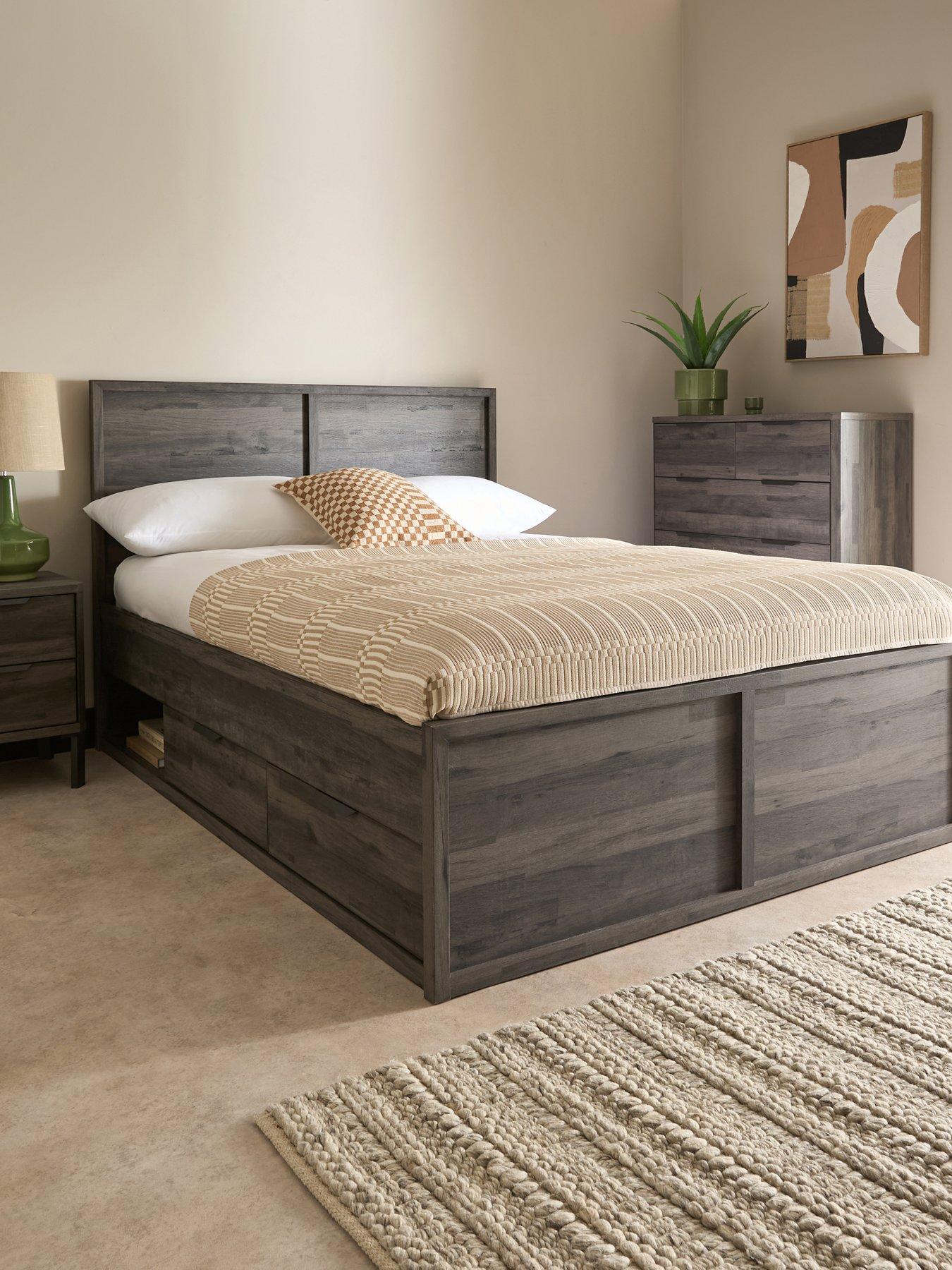 The Very Collection Harlem Storage Bed with Mattress Options (Buy  &  SAVE!) - Black Oak - FSC® Certified