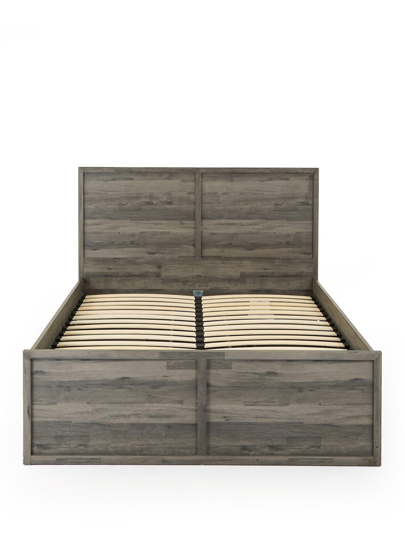 Image 2 of 7 of The Very Collection Harlem Storage Bed with Mattress Options (Buy &amp; SAVE!) - Black Oak - FSC&reg; Certified