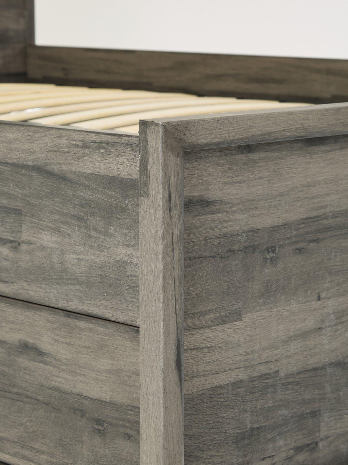 Image 6 of 7 of The Very Collection Harlem Storage Bed with Mattress Options (Buy &amp; SAVE!) - Black Oak - FSC&reg; Certified
