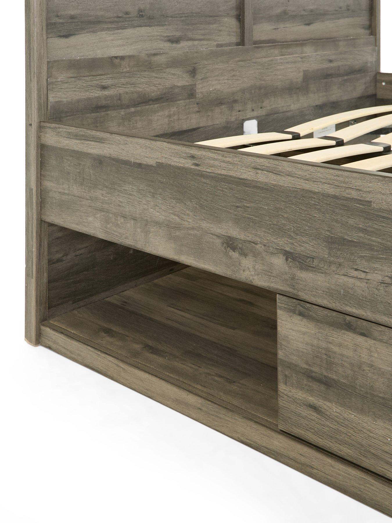 Image 7 of 7 of The Very Collection Harlem Storage Bed with Mattress Options (Buy &amp; SAVE!) - Black Oak - FSC&reg; Certified