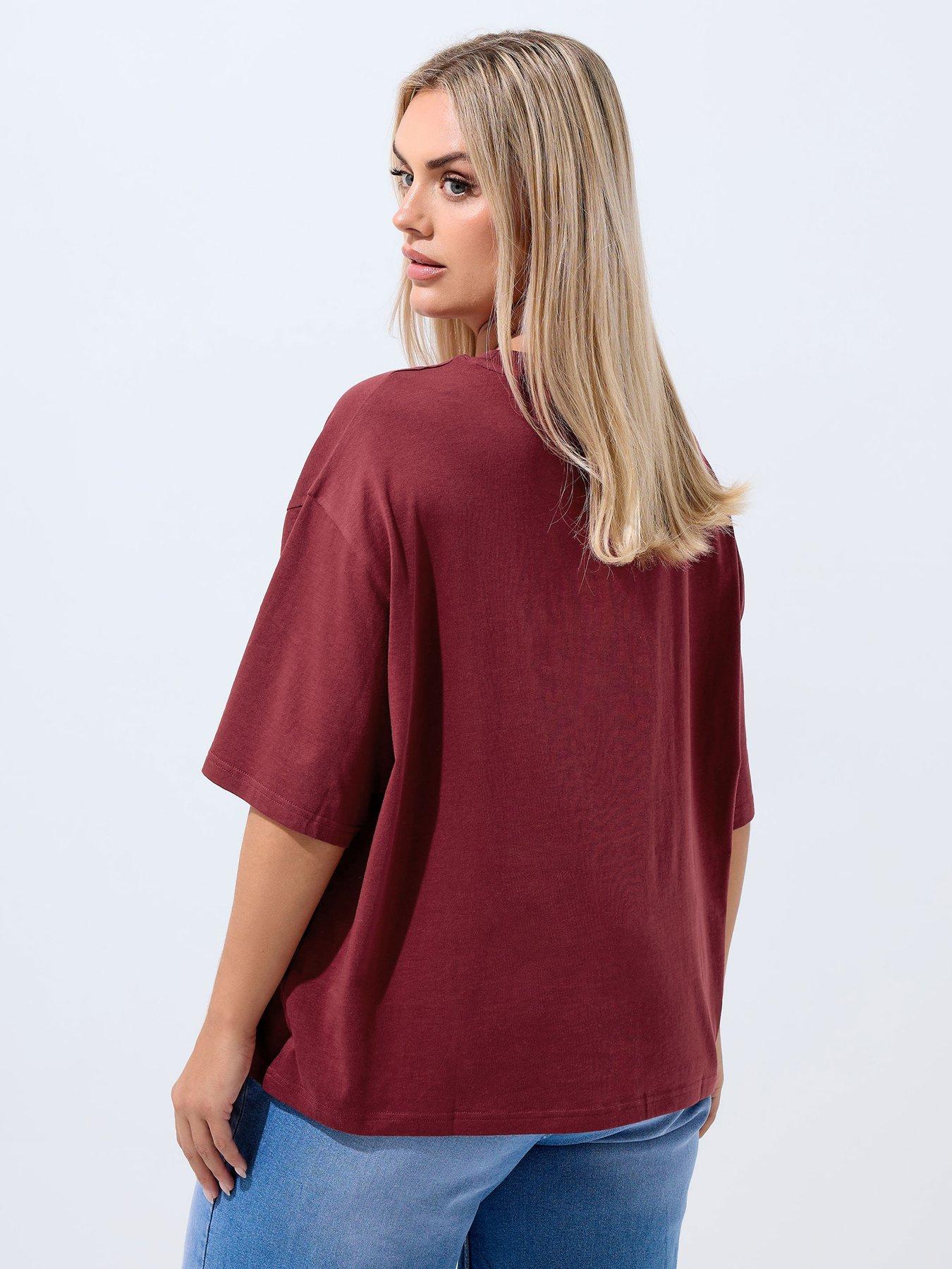  image of yours-curve-girl-dinner-t-shirt-red