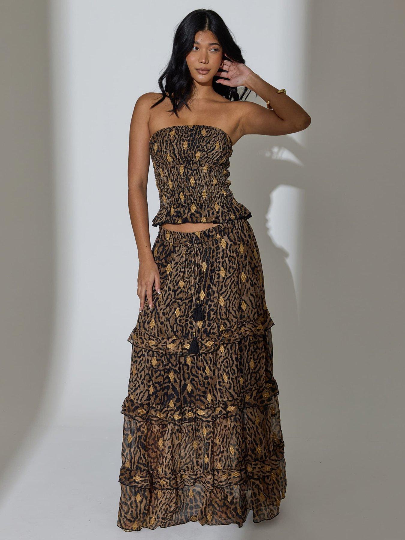 south-beach-tiered-ruffle-sequin-embroidered-maxi-skirt-leopard-print
