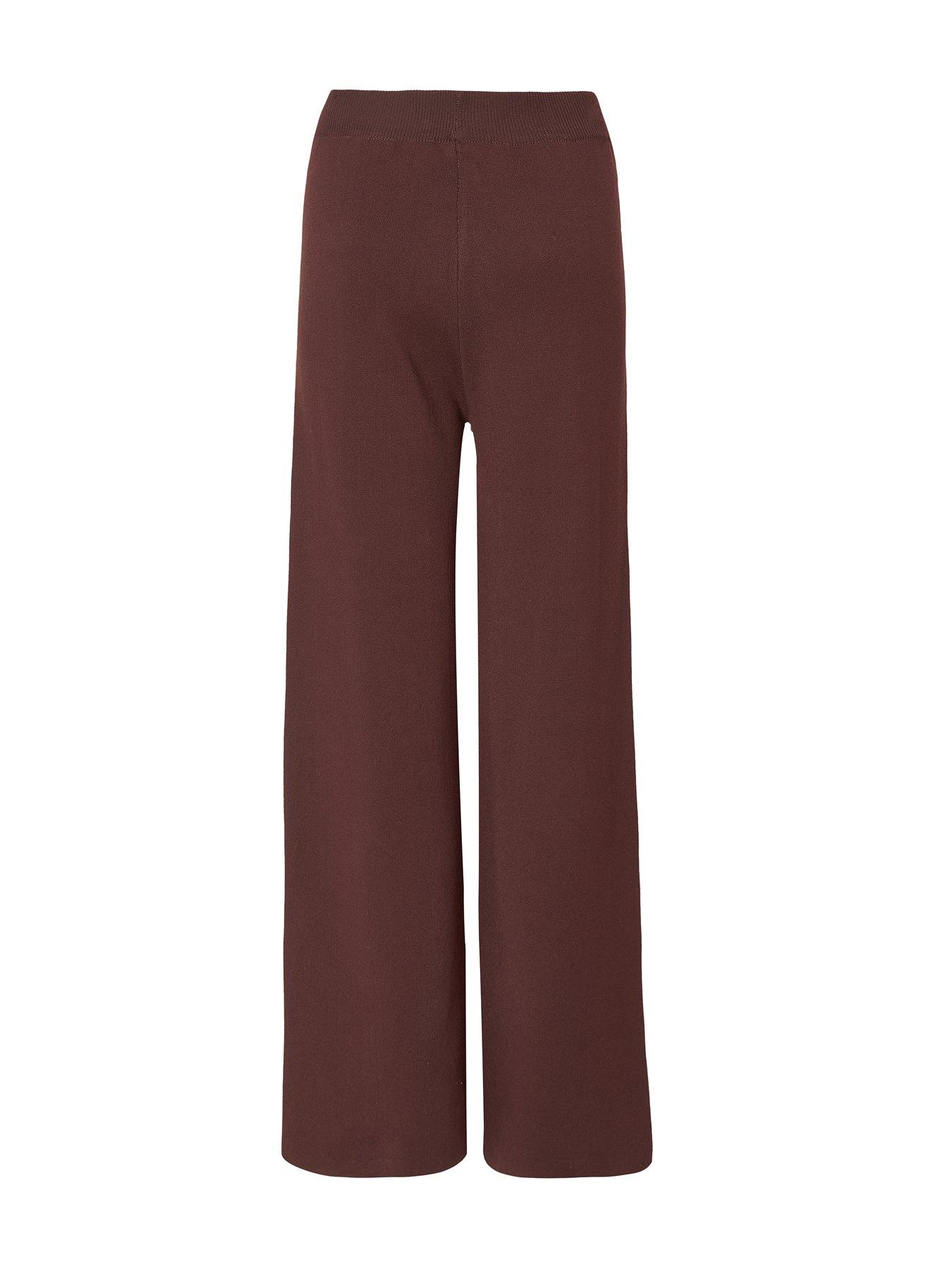  image of quiz-brown-knitted-trousers