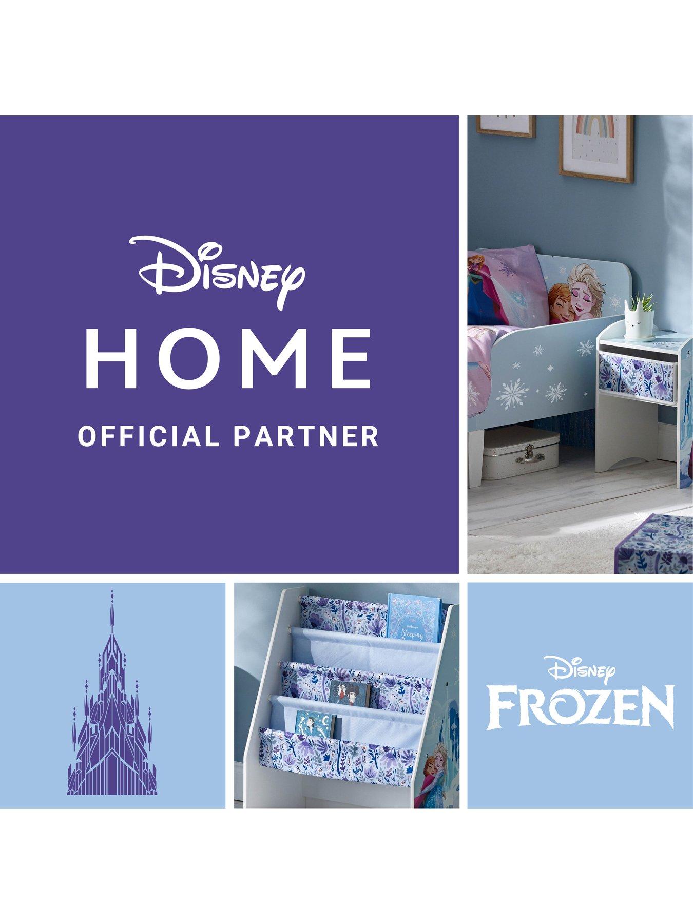  image of disney-frozen-toddler-bed-sturdy-engineered-wood-construction-guarded-sides-wooden-slats-fits-140cm-x-70cm-mattress-mattress-not-included