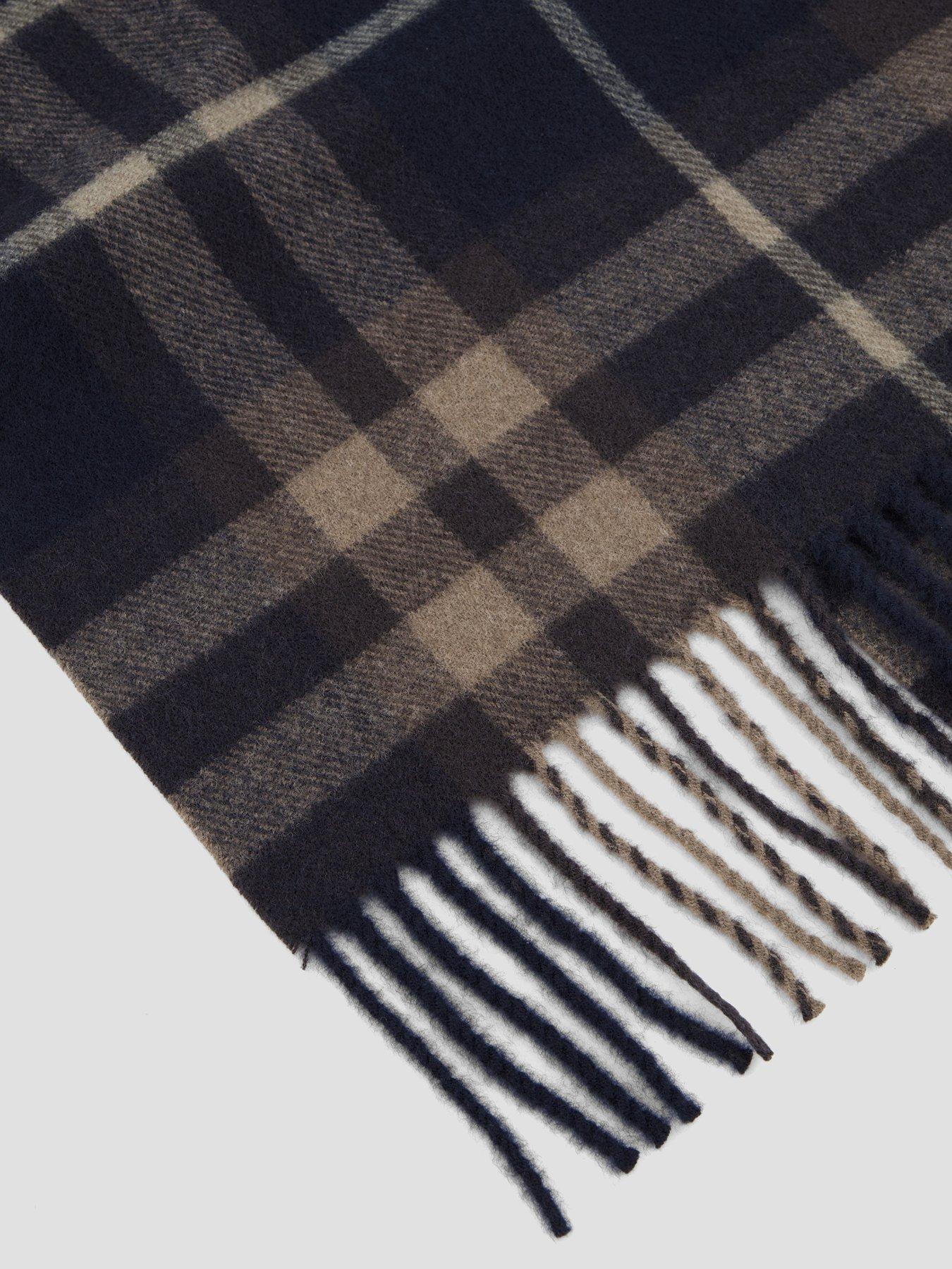  image of mango-oxford-scarf-navy