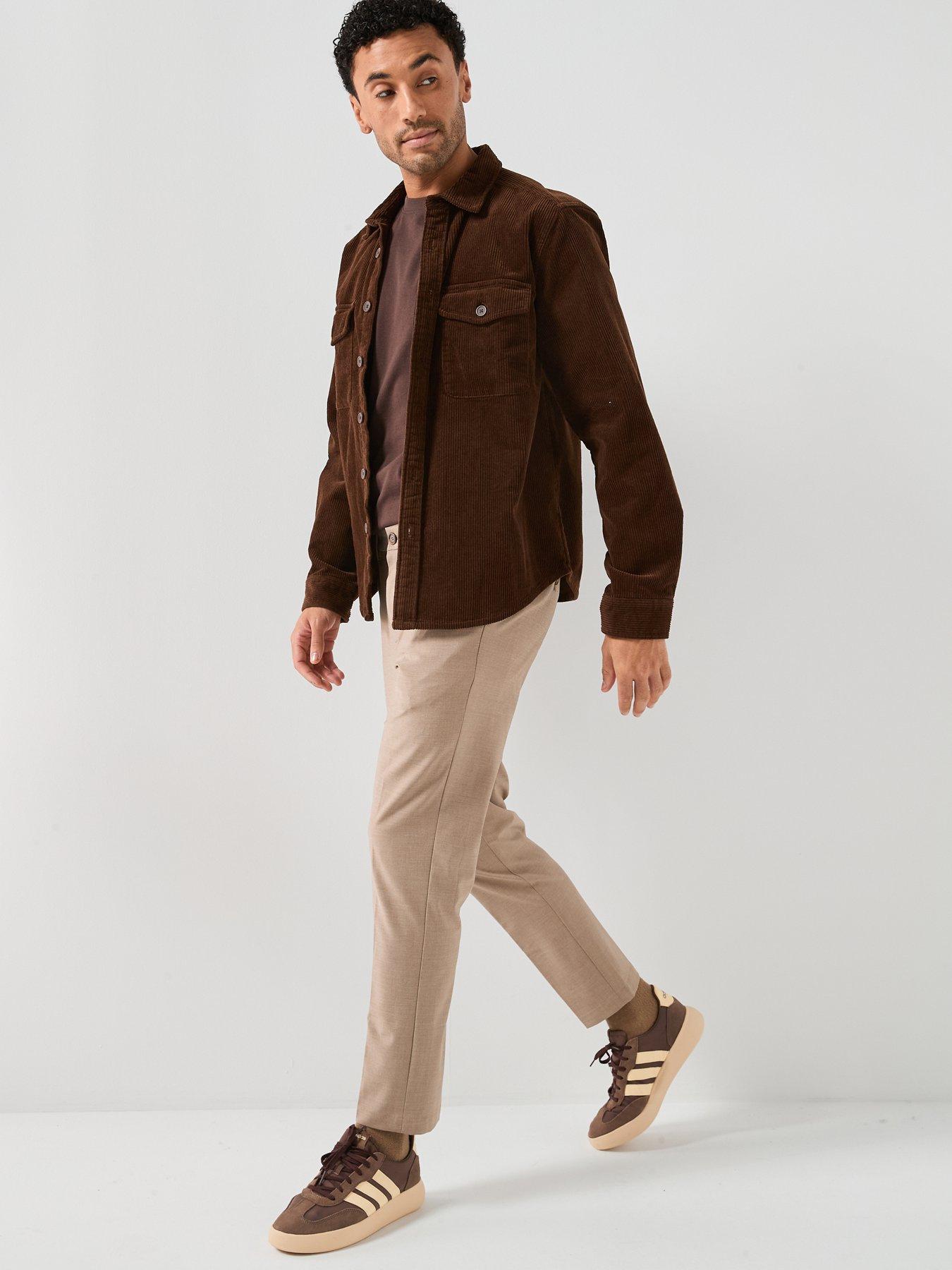 Image 3 of 6 of Mango Bologna Stretch Slim Trousers - Beige