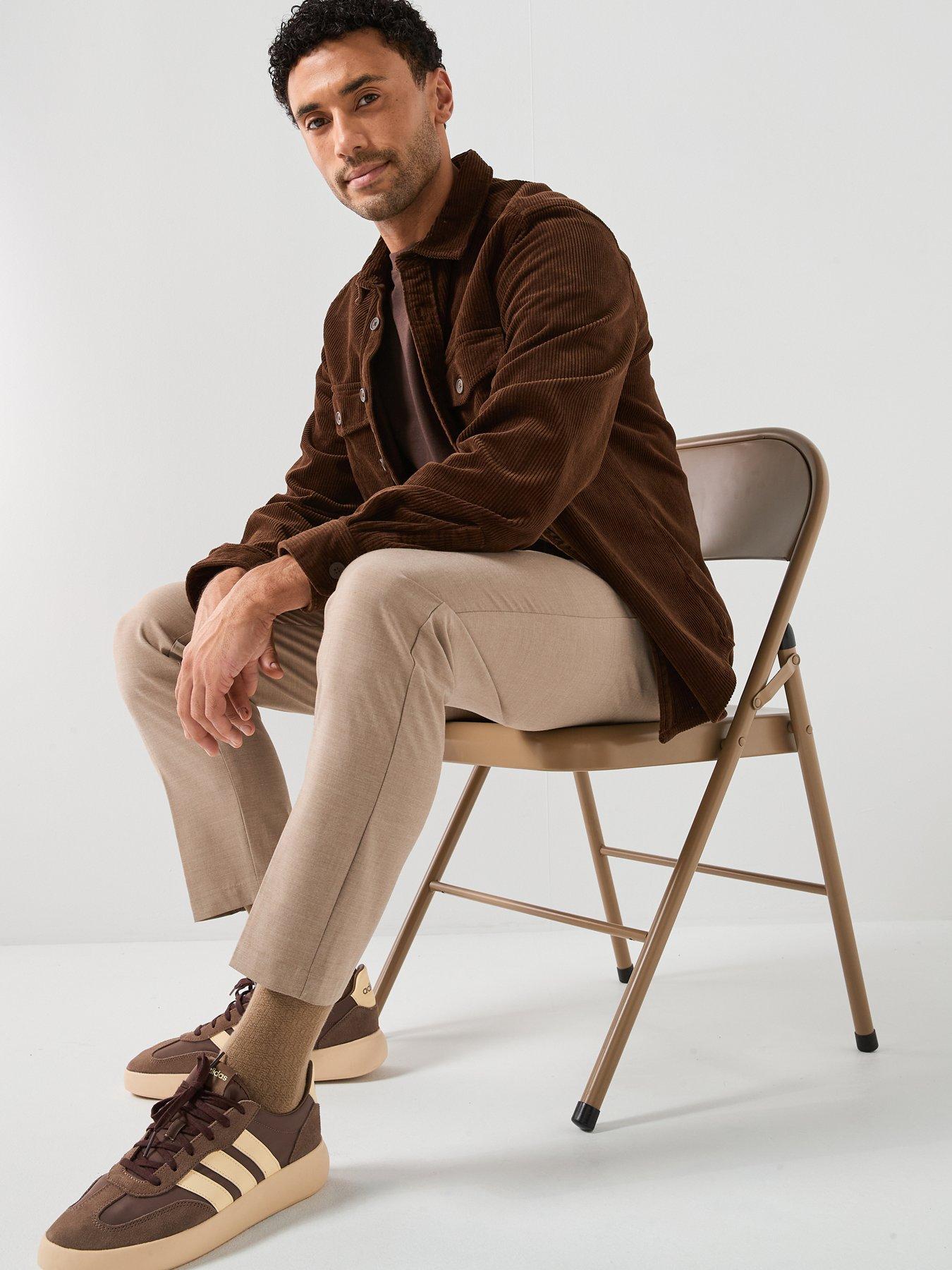 Image 6 of 6 of Mango Bologna Stretch Slim Trousers - Beige