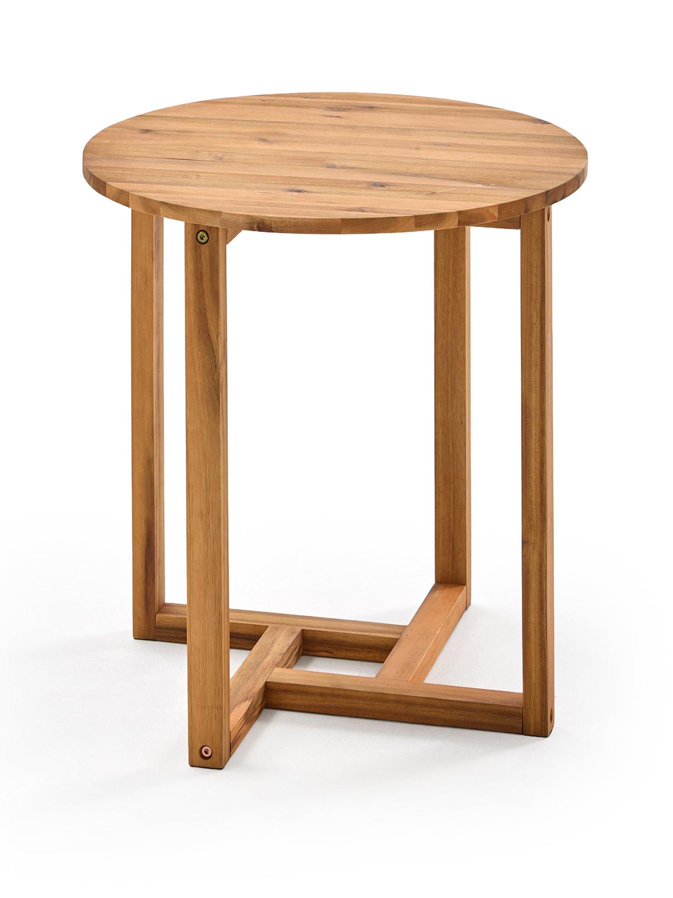Image 1 of 5 of The Very Collection Garden Wood Side Table 50cm