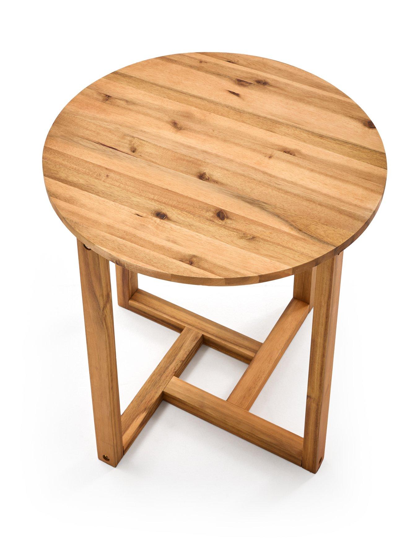 Image 2 of 5 of The Very Collection Garden Wood Side Table 50cm