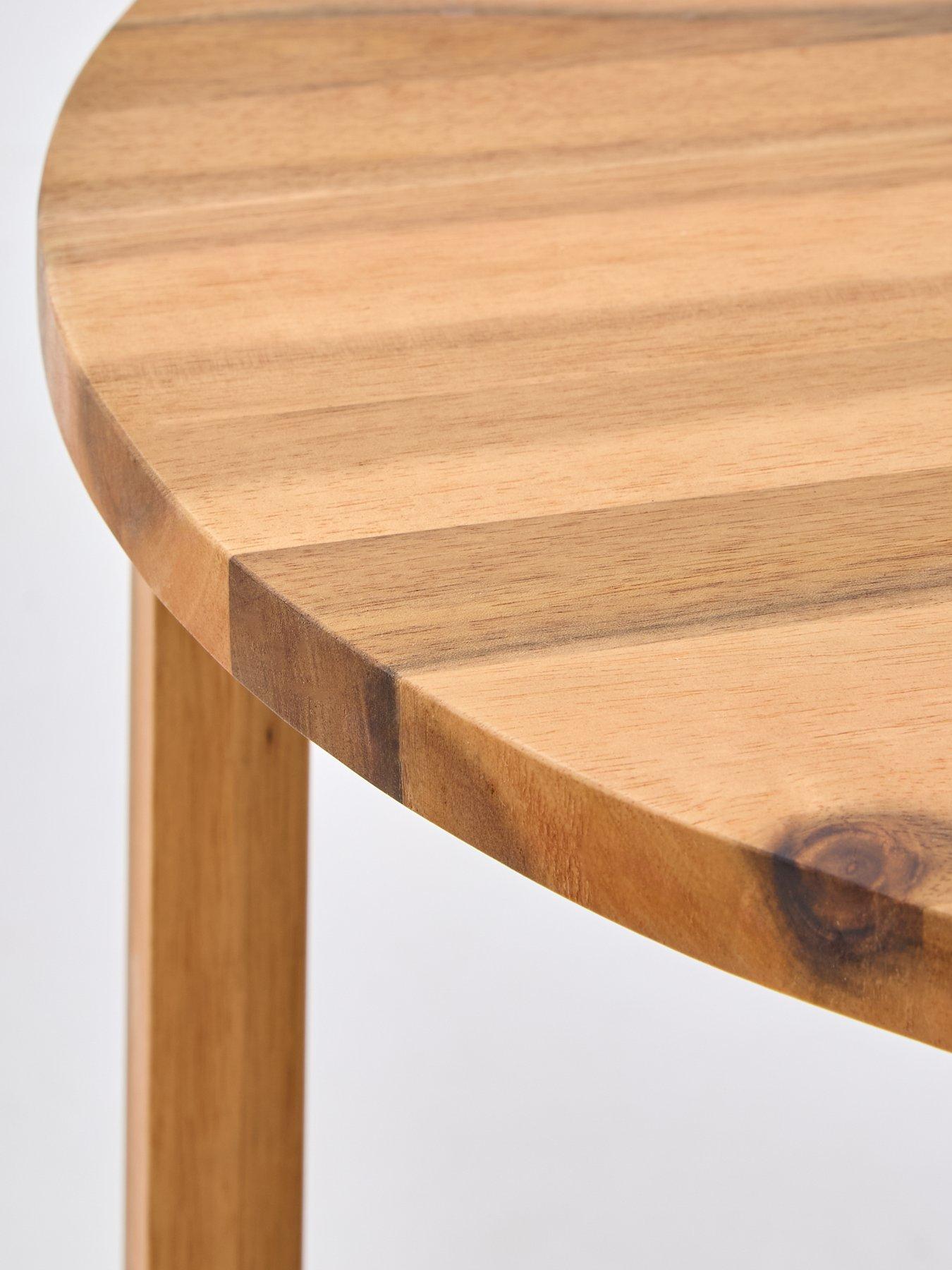 Image 4 of 5 of The Very Collection Garden Wood Side Table 50cm