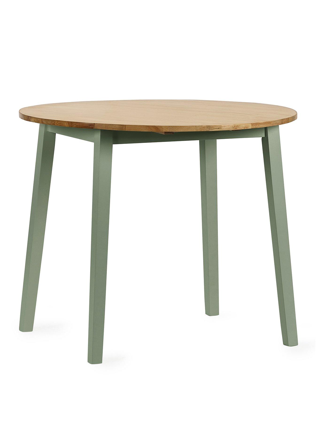 Image 2 of 7 of Julian Bowen Linwood Round Drop Leaf Table
