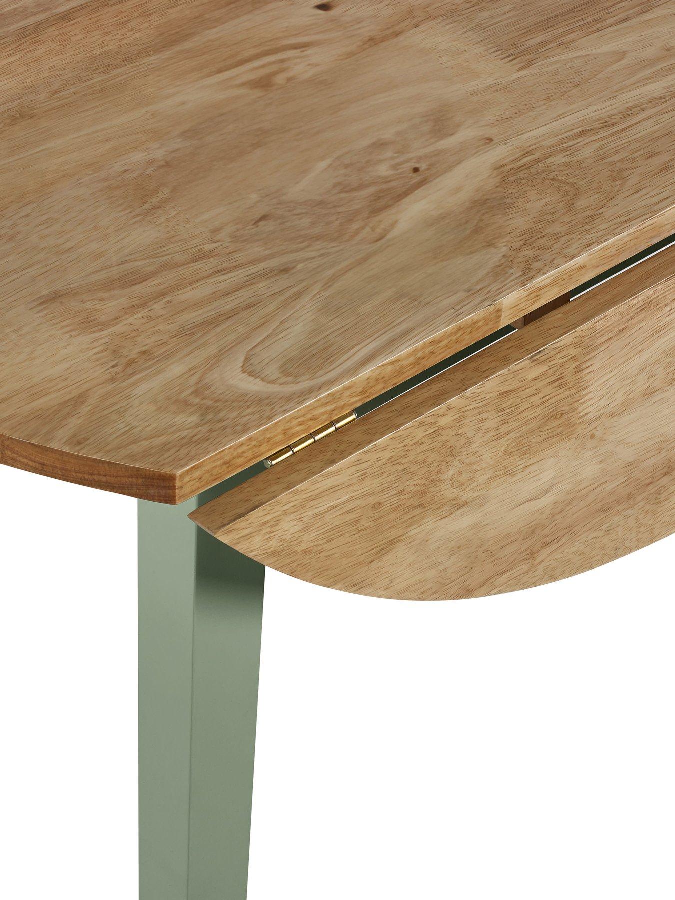 Image 4 of 7 of Julian Bowen Linwood Round Drop Leaf Table