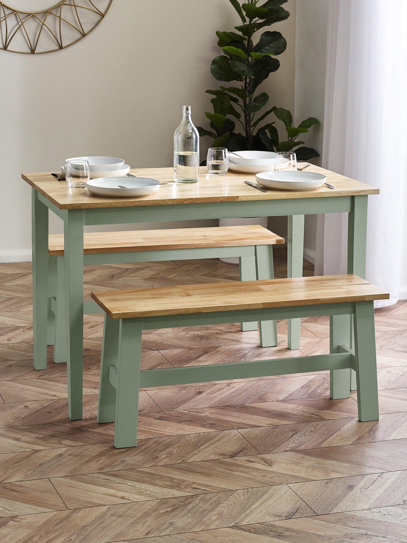 Julian Bowen Linwood Dining Table with Chair and Bench Options