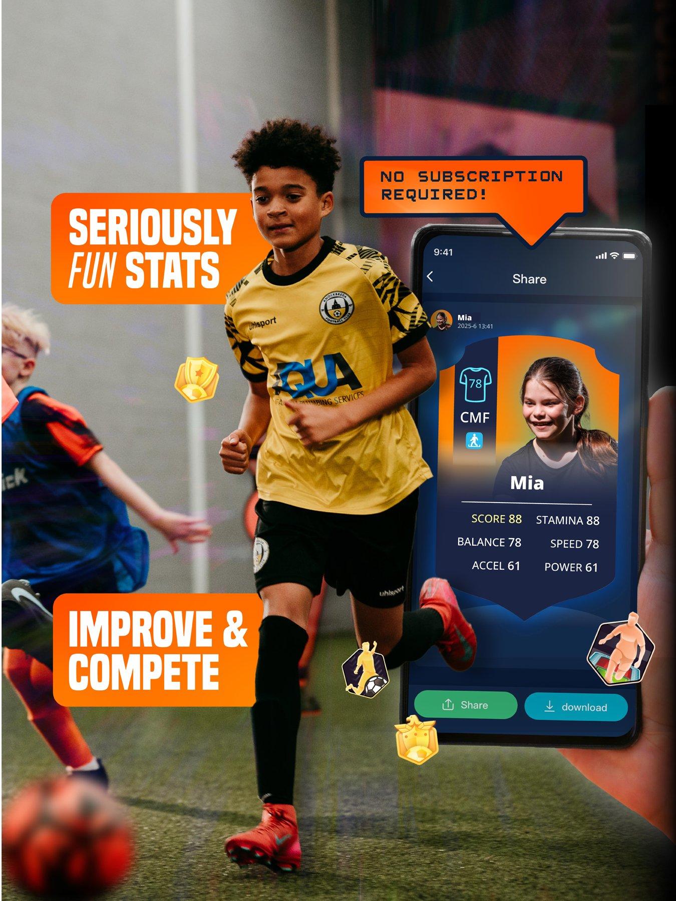 Image 4 of 8 of Football Flick Smart Football Tracker Shin Guards