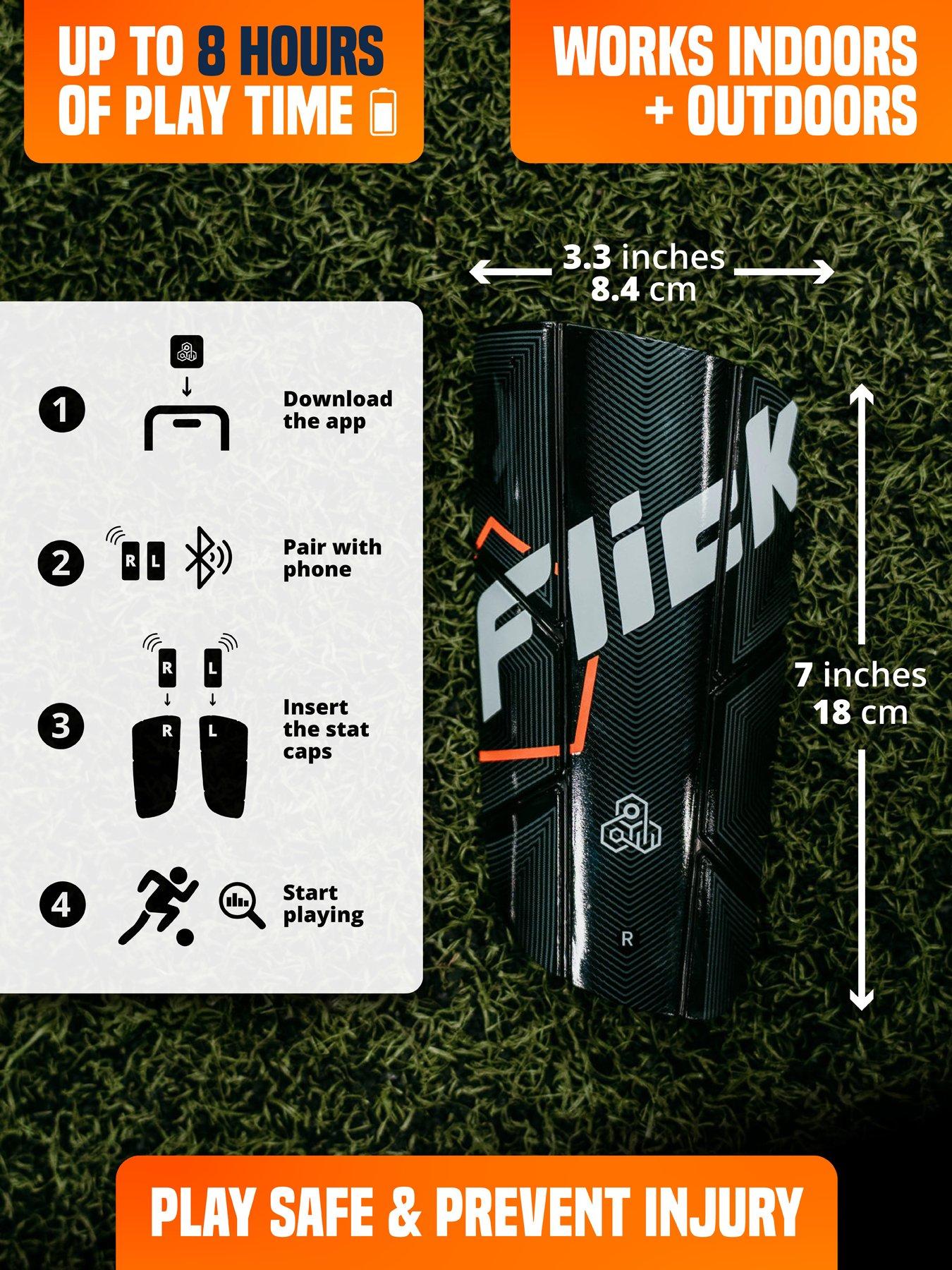 Image 6 of 8 of Football Flick Smart Football Tracker Shin Guards