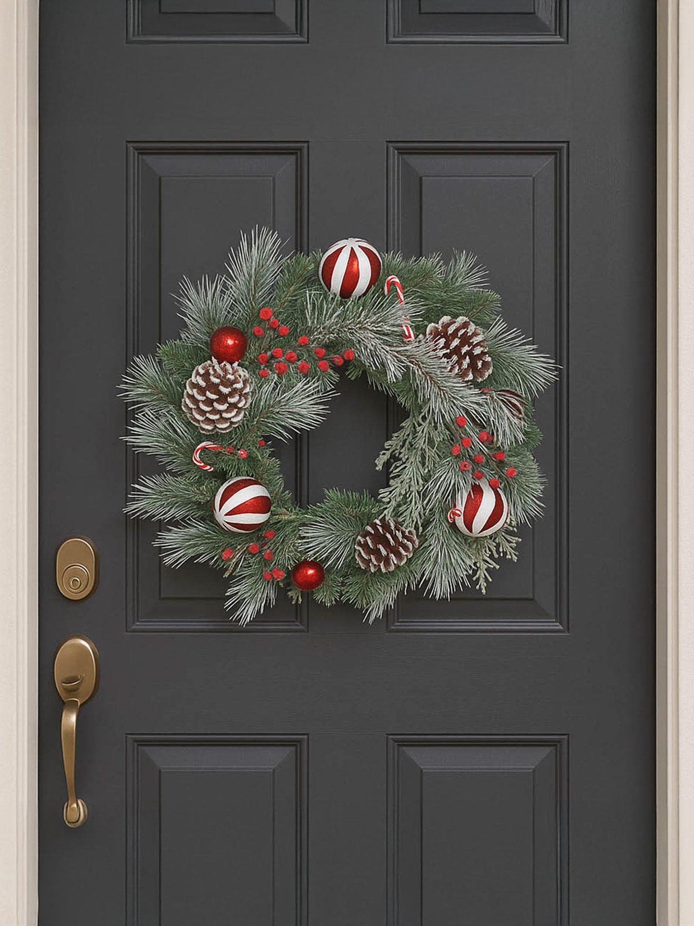 You Garden Candy Cane Wreath (55cm)