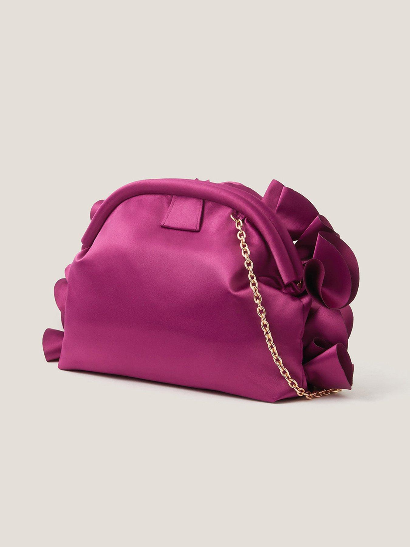 Image 2 of 4 of Monsoon Mindy Floral Clutch - Purple