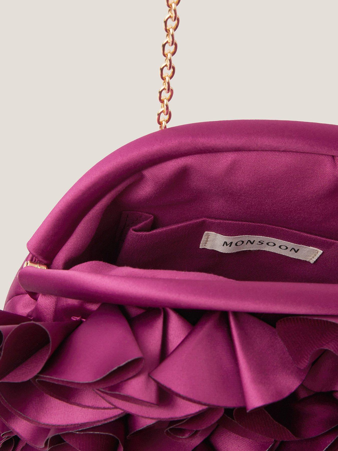 Image 3 of 4 of Monsoon Mindy Floral Clutch - Purple