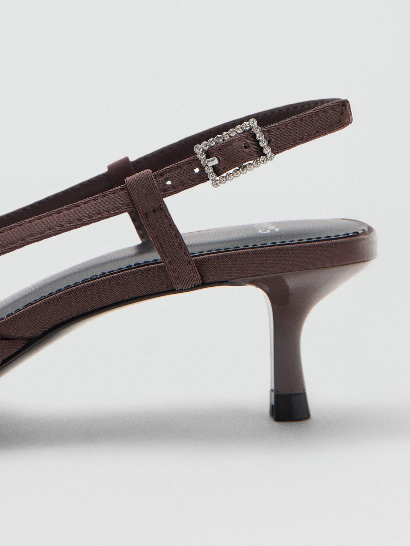 back image of mango-ruched-satin-kitten-heel