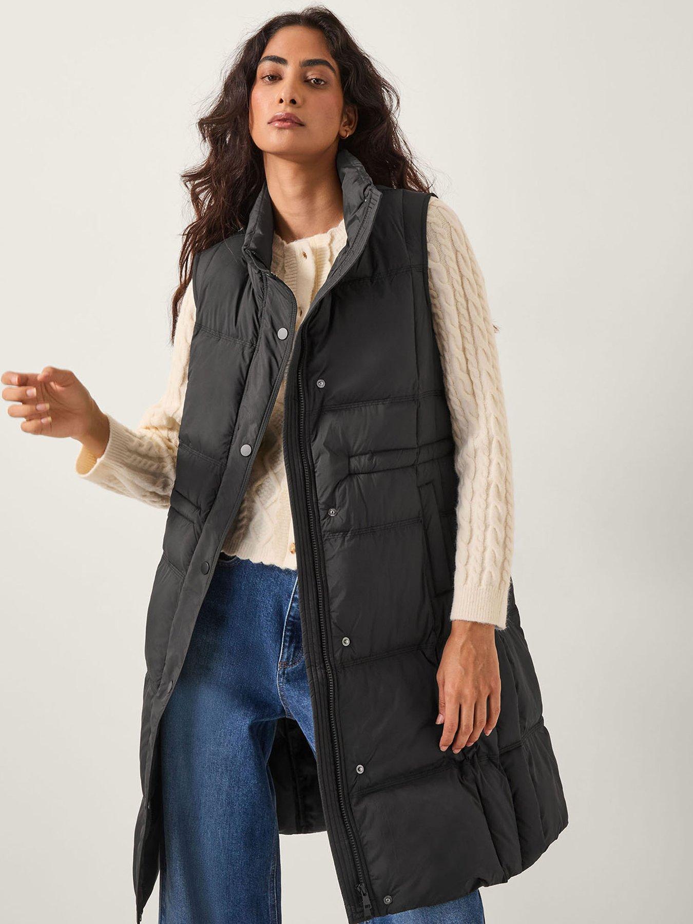  image of monsoon-nelly-padded-gilet-black