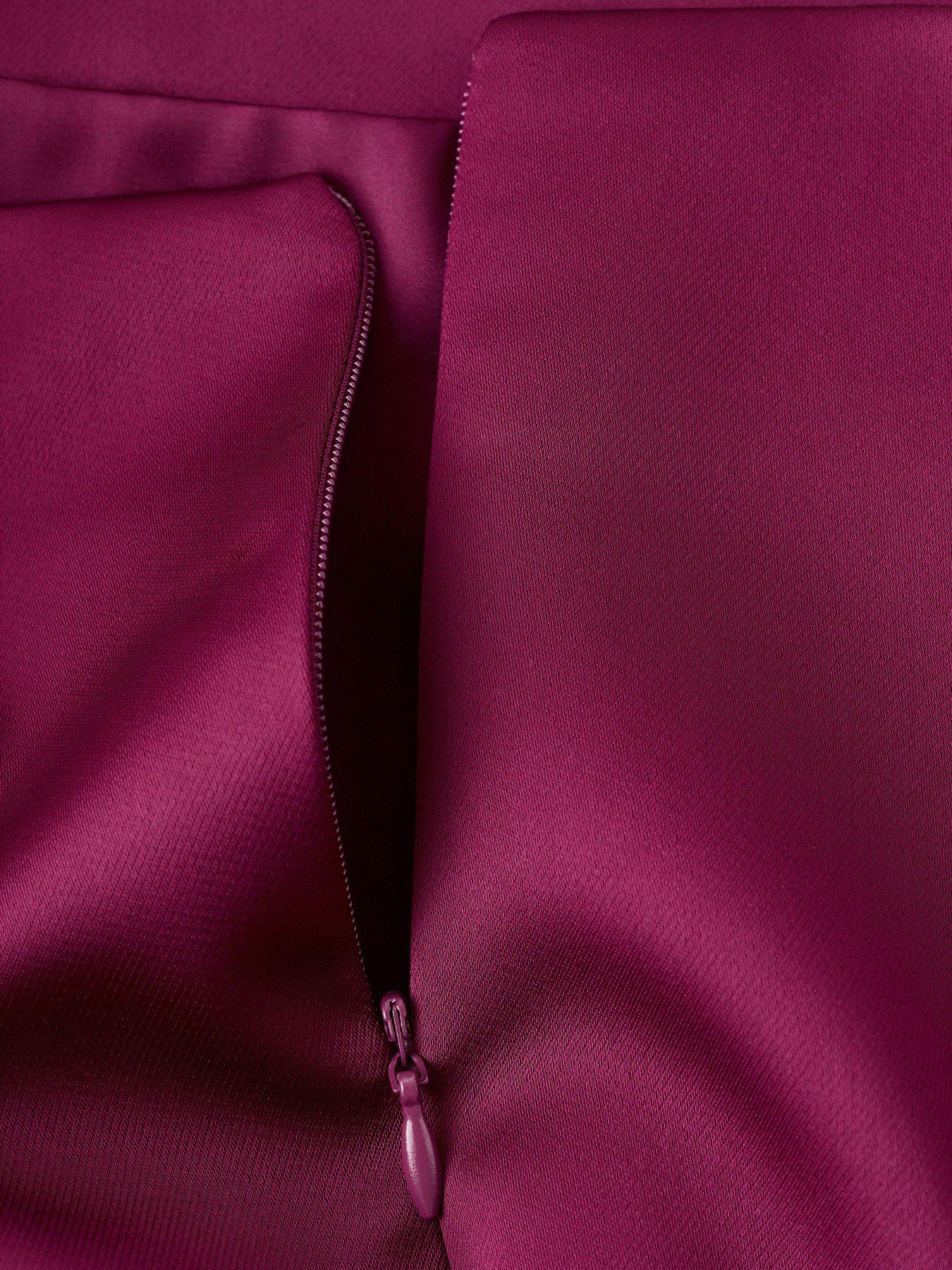  image of mango-satin-mini-skirt-pink