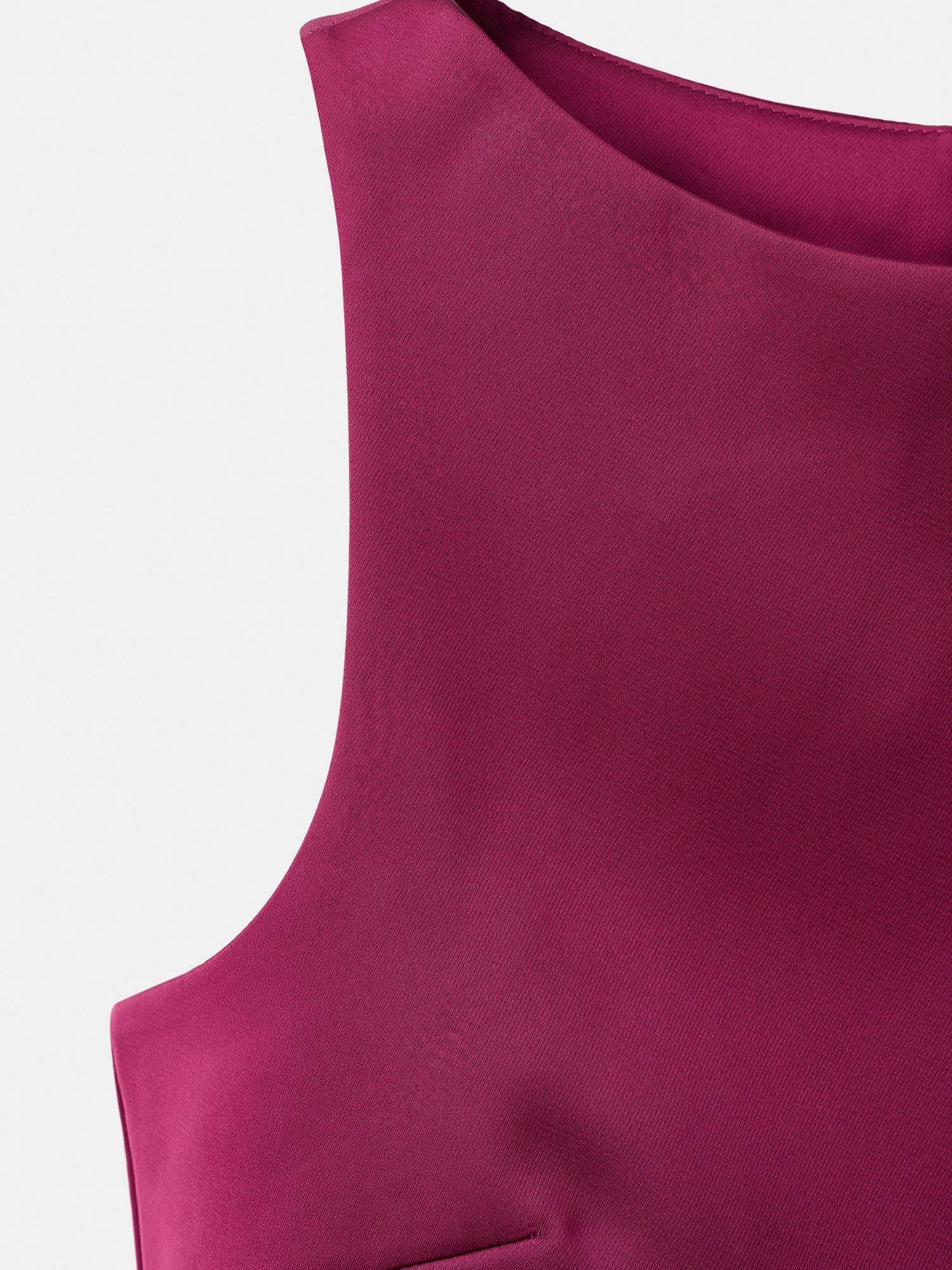  image of mango-satin-bow-detail-top-pink