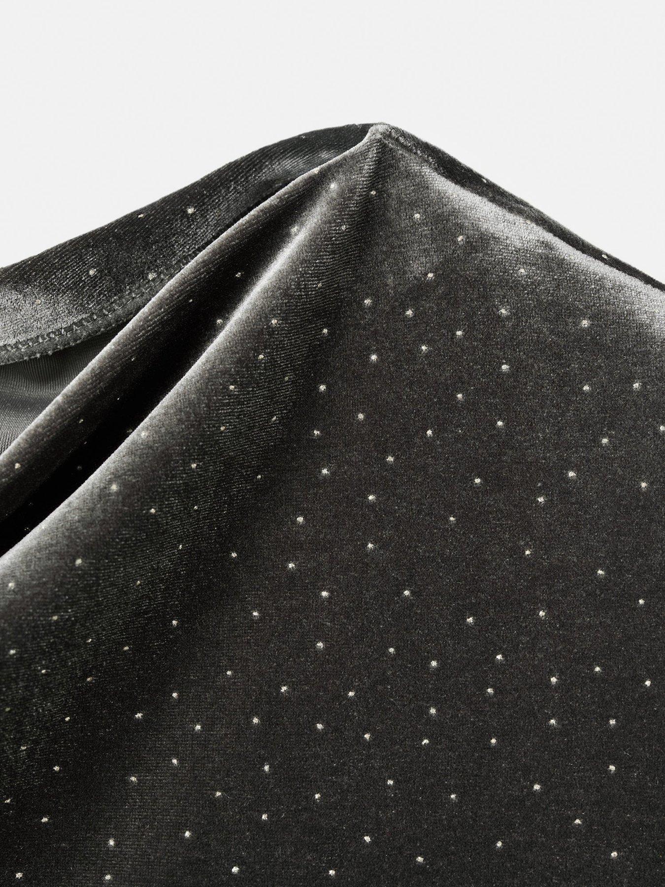  image of mango-asymmetrical-velvet-dress-with-shiny-details-grey