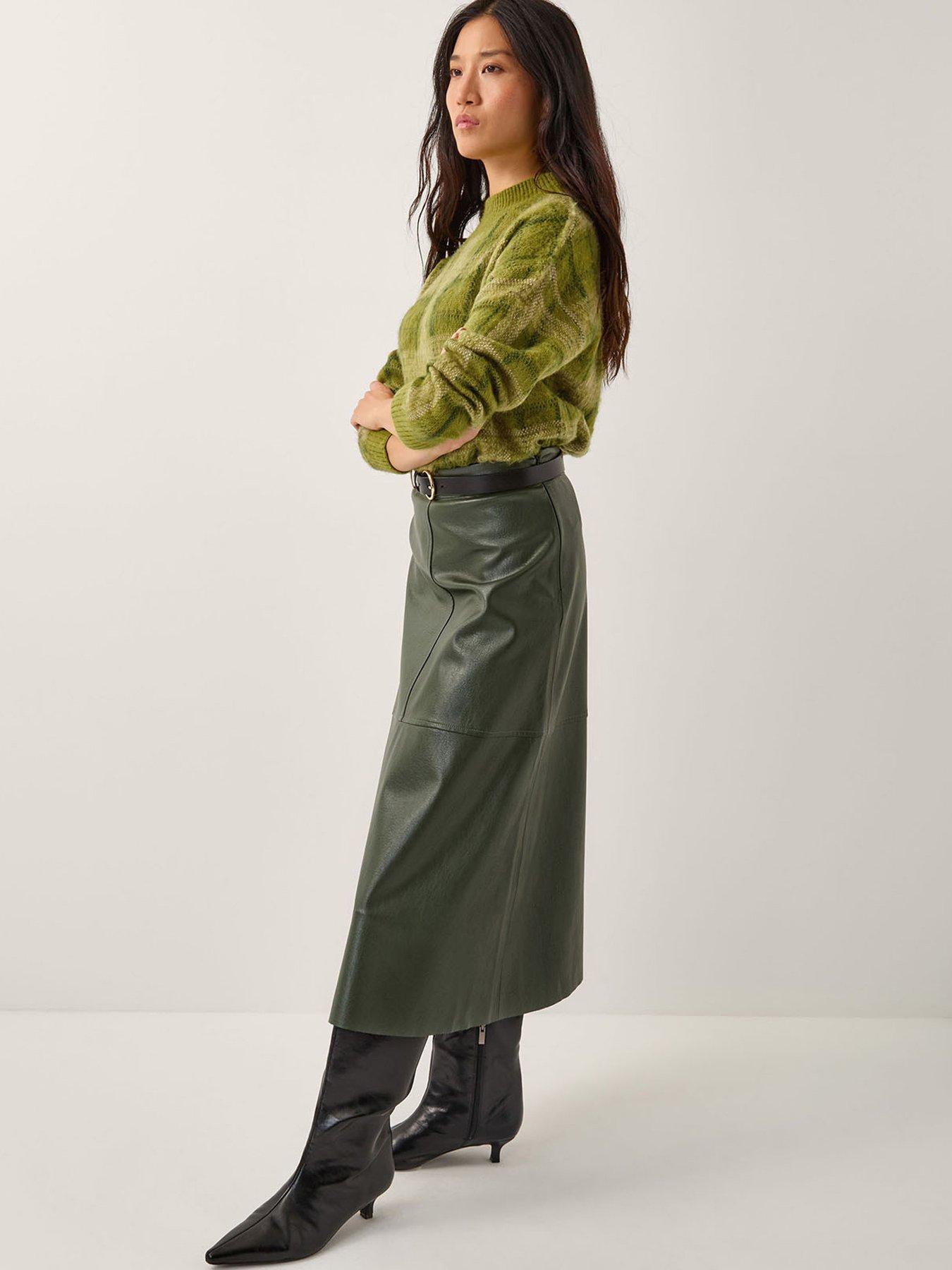  image of monsoon-cleo-check-jumper-green