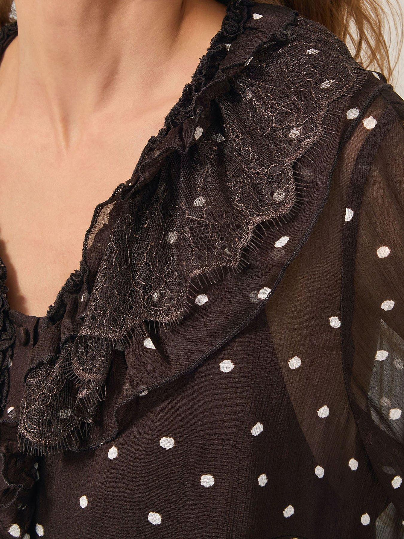  image of monsoon-mackie-spot-top-brown