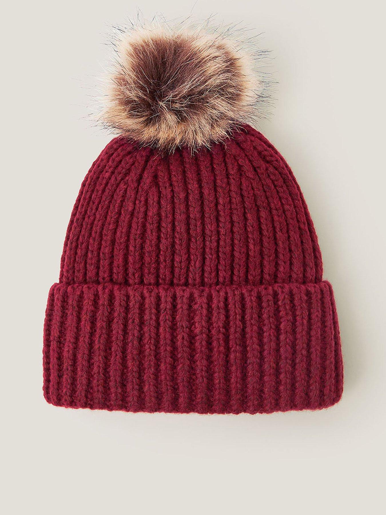Monsoon Dede Bobble Hat - Red