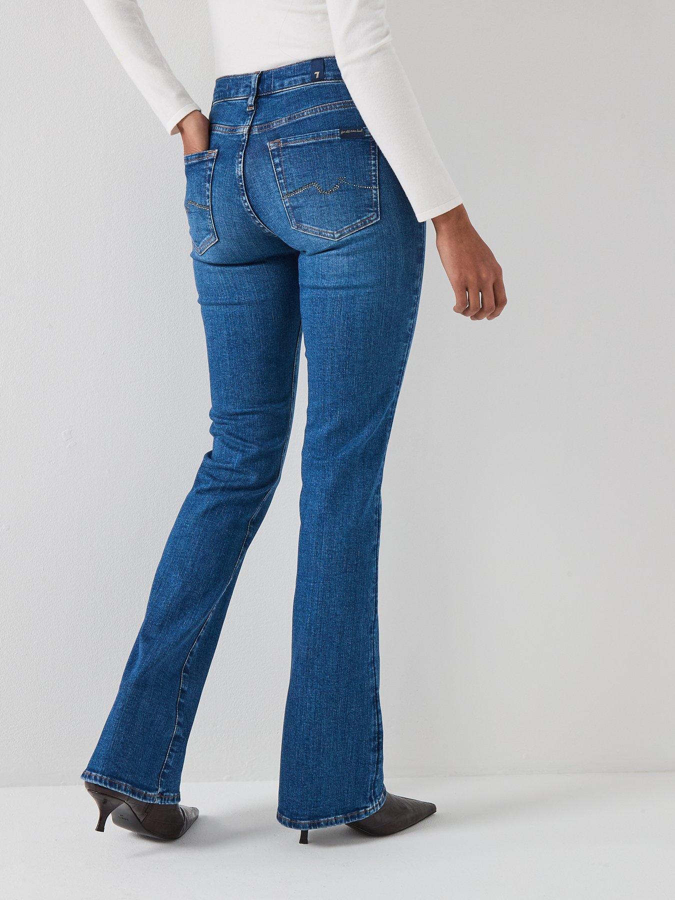 Image 2 of 6 of 7 FOR ALL MANKIND Slim Illusion Bootcut Jeans - Blue