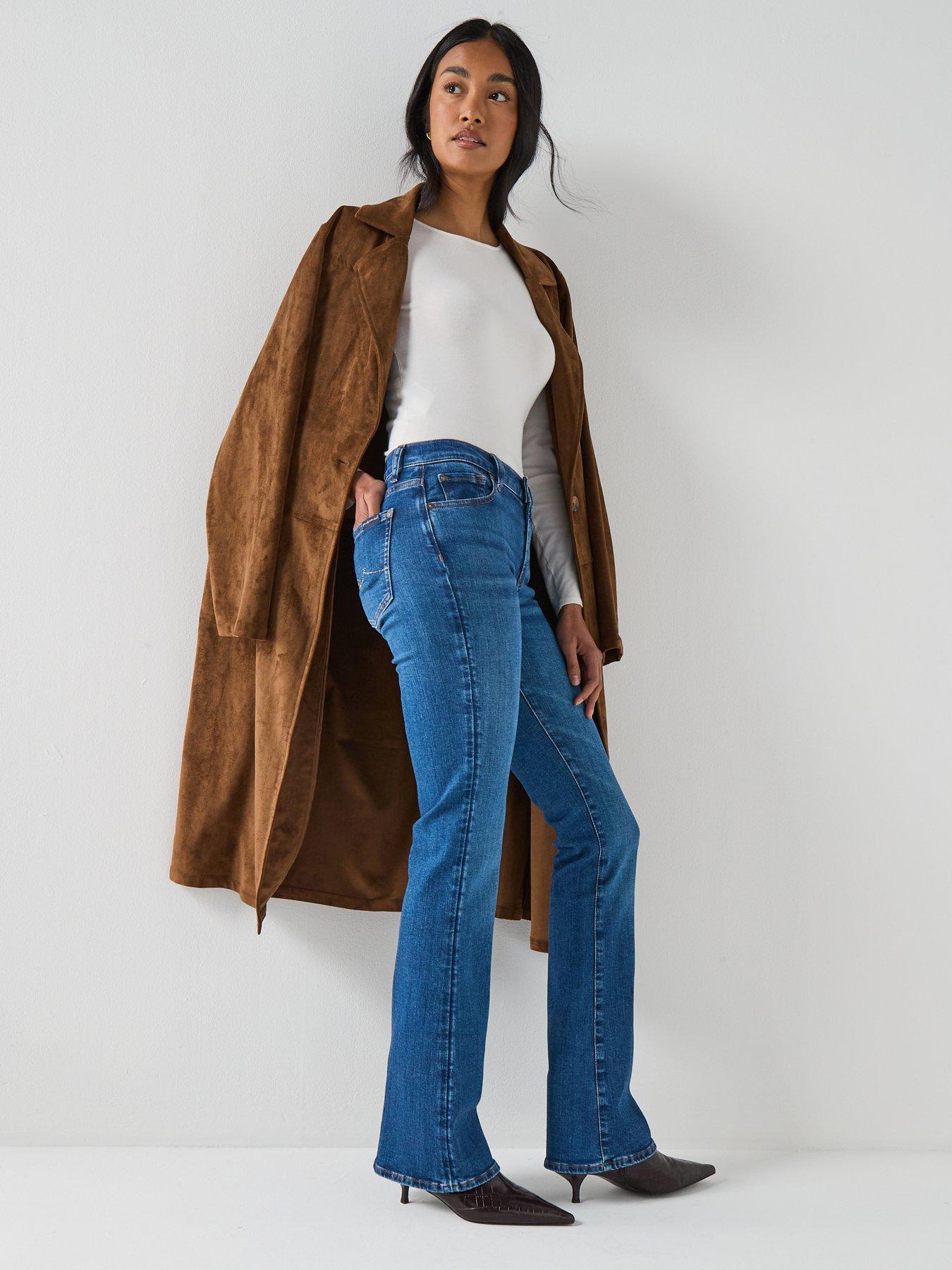 Image 3 of 6 of 7 FOR ALL MANKIND Slim Illusion Bootcut Jeans - Blue